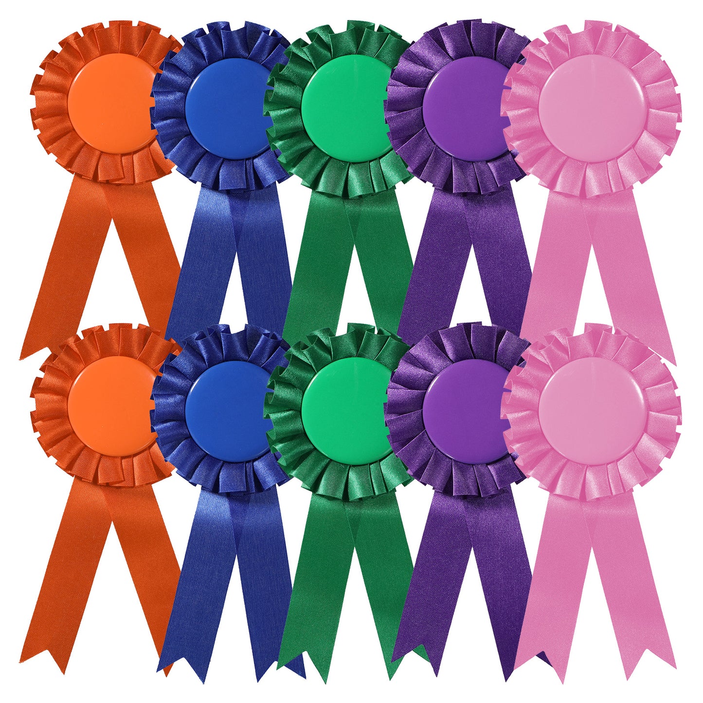 10 Pcs Blank Award Ribbons, Participation Rosette Award Ribbons