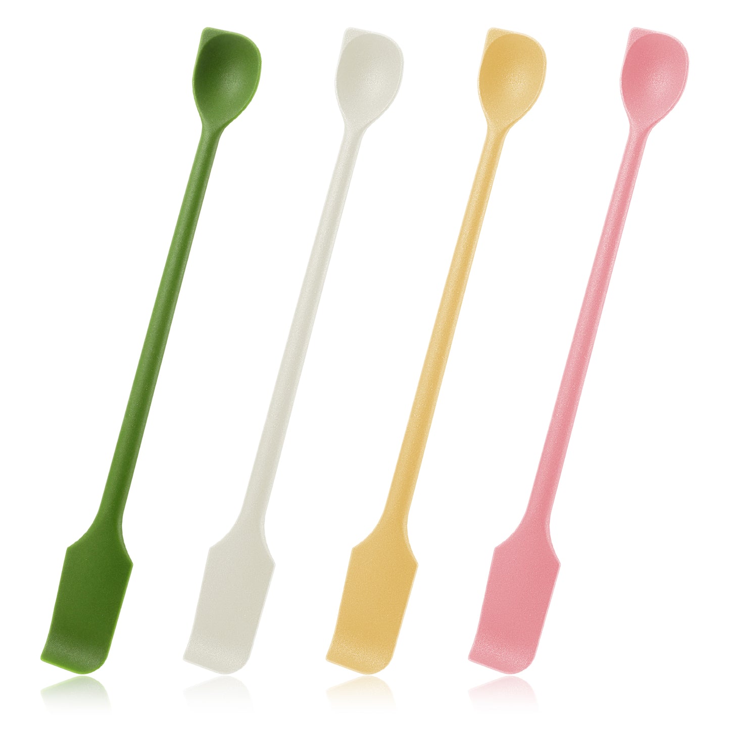 4 PCS Small Spatula Small Silicone Spatula Double-Head Jar Spatulas Scraper Makeup Spatulas for Jar Jam Makeup Butter Cream
