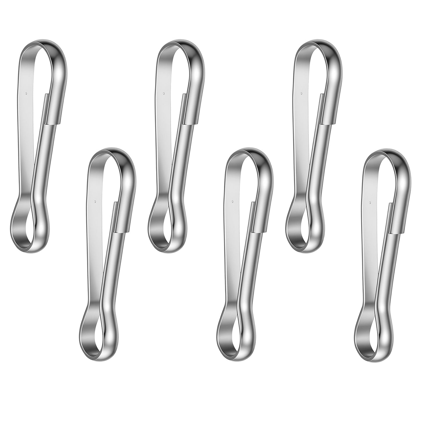 12 Pieces Flag Pole Clip Snap Hook Stainless Steel Spring Lanyard Hook Heavy Duty Spring Snaps Clips Rust-Proof Boat Flag Pole Snaps Hooks for Keychain Flagpole Accessories Hanging Bird Feeders