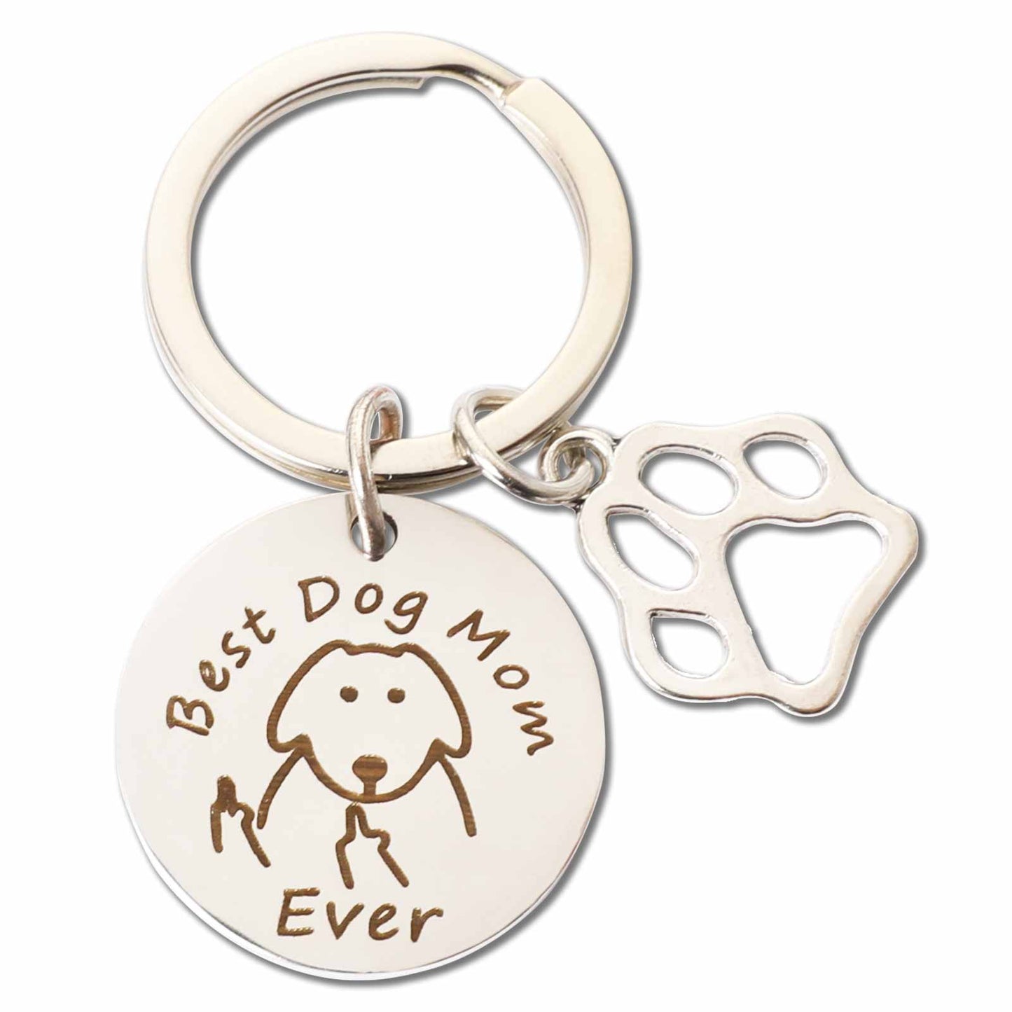 Sliverdew Dog Mom Keychain Gifts for Women