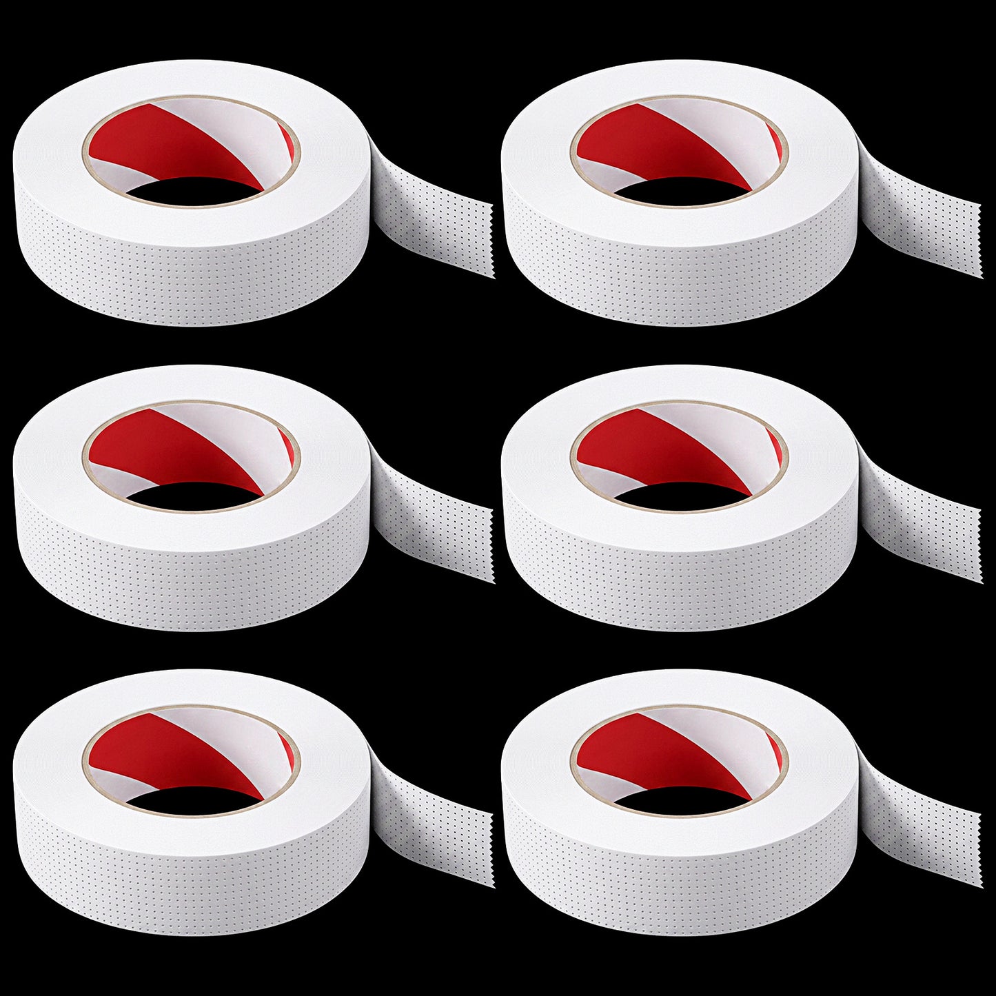 6 Rolls Lash Tape for Eyelash Extensions, Micropore Breathable Eyelash Tape for Securing Eye Patches and Lifting Eyelid, 0.47in Easy Tear No Residue, for Salon and DIY