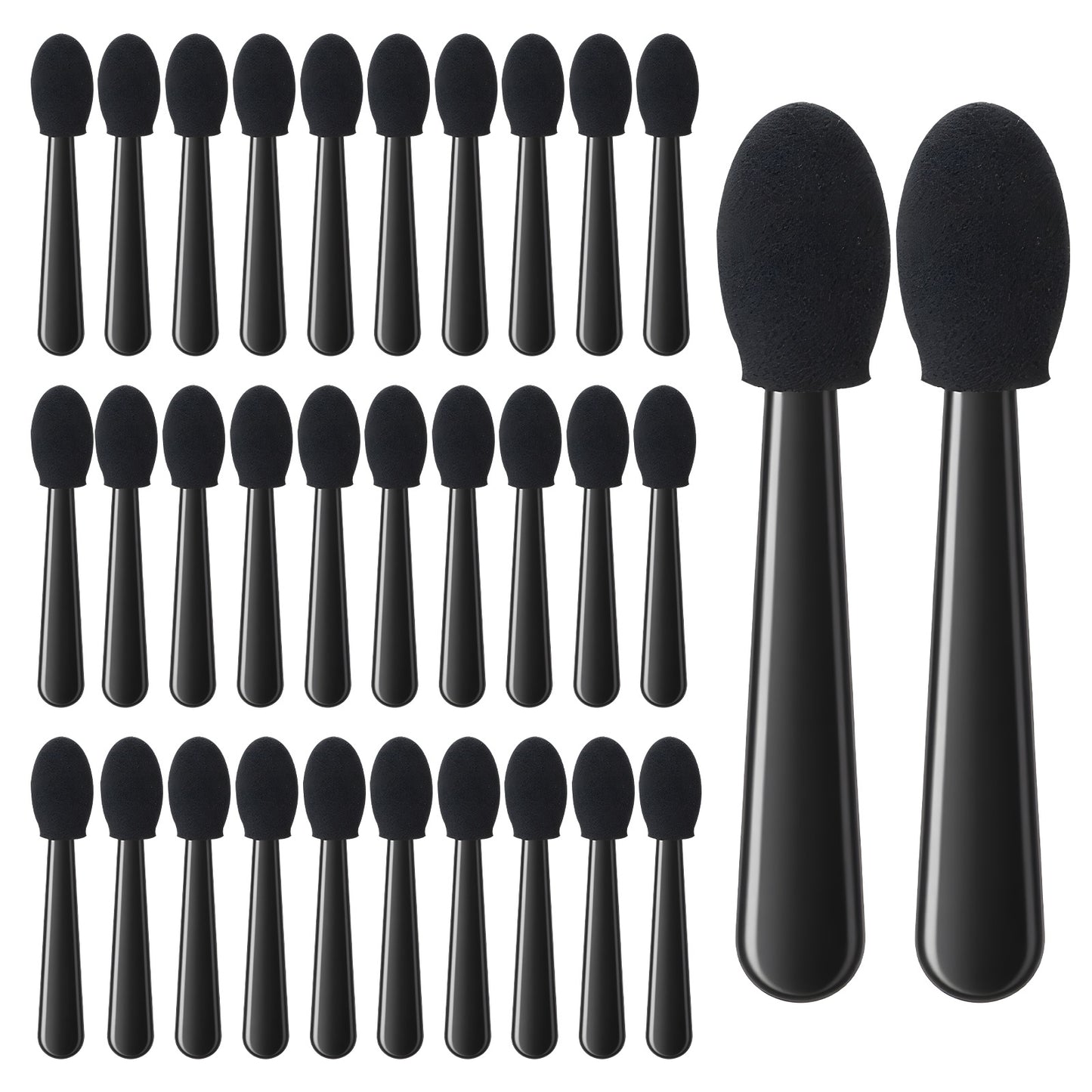 50 PCS Eye Shadow Applicator Sticks Disposable, Eyeshadow Applicators Portable Mini Disposable Eyeshadow Applicator Travel Makeup Applicators for Women