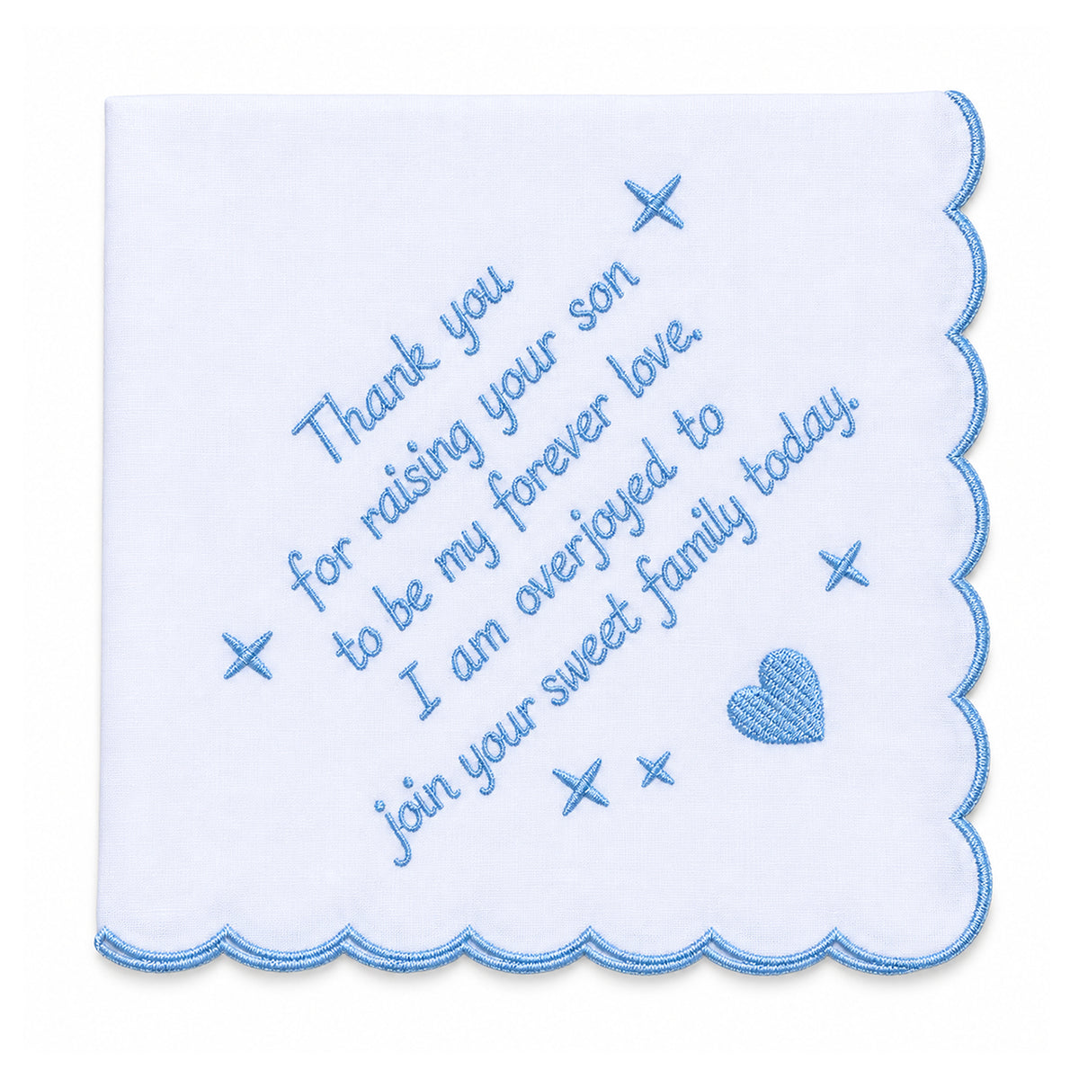 Xosjska Wedding Handkerchief for Bride Gifts, Something Blue for Bride