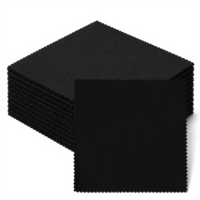 50 Pcs 5"x5" Fabric Squares, Black Precut Quilting Fabric
