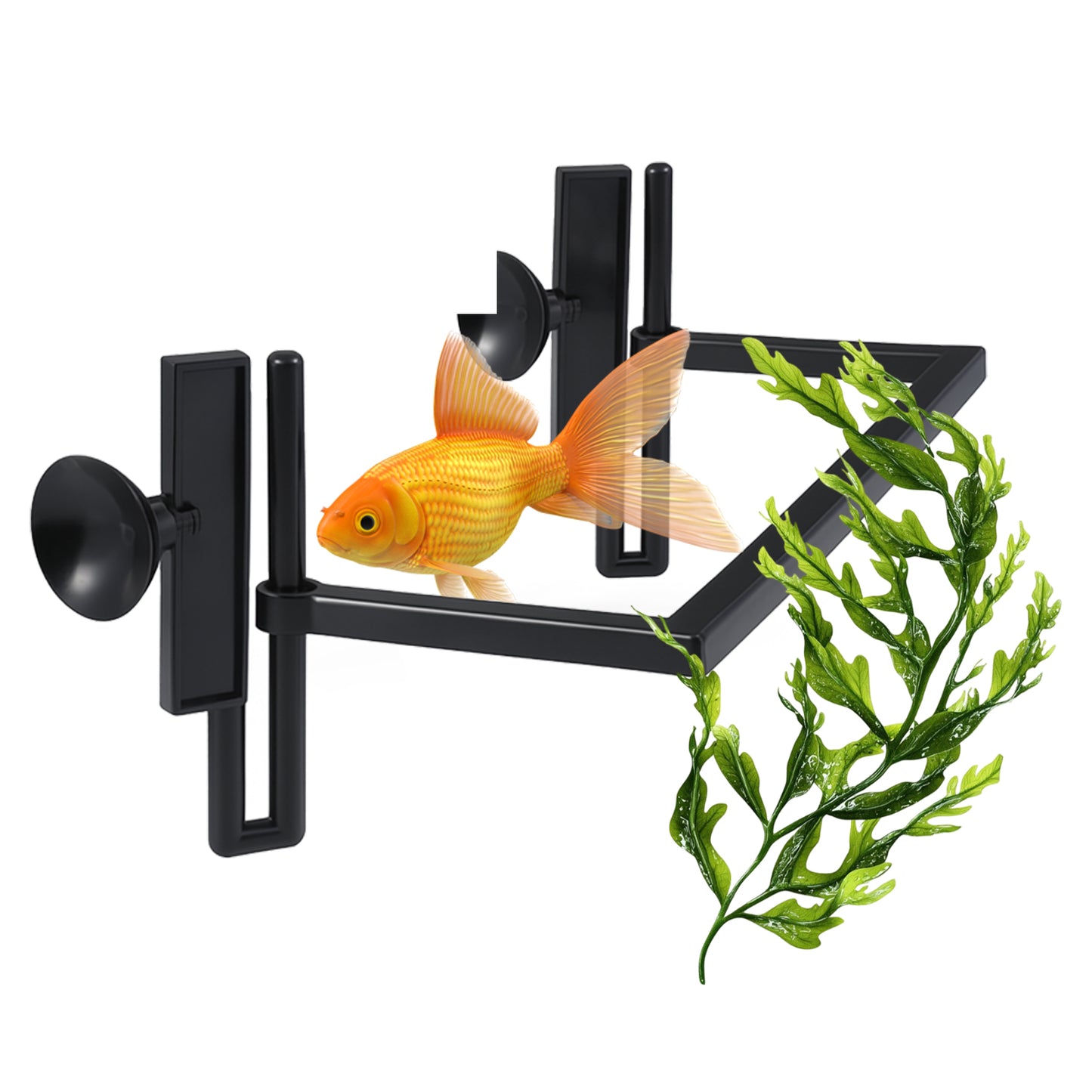 1PC Floating Plant Corral for Aquarium, Floating Plant Fence for Aquarium Accessories, Fish Tank Plants Fence Adjustable Height with Water Level, Suitable for All Floatings Plants and Aquariums Square