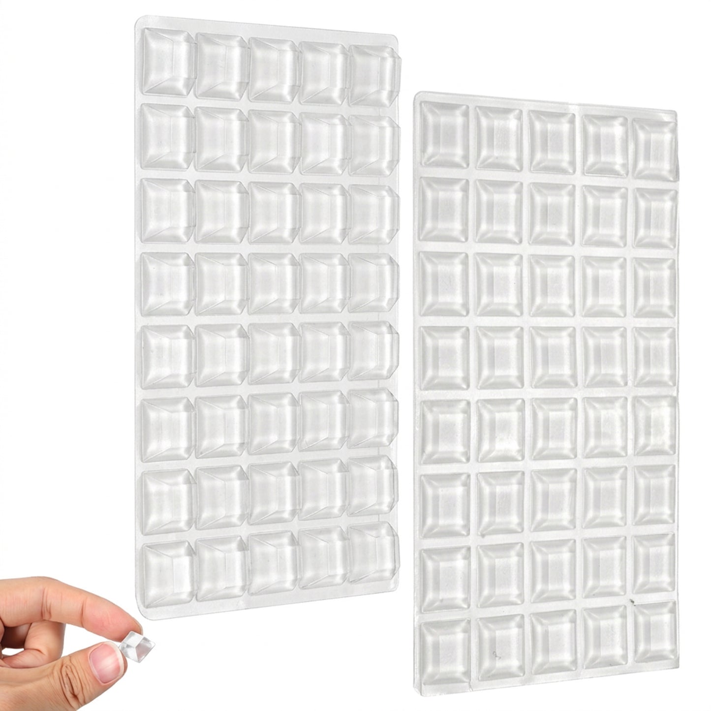 80 Pcs Adhesive Rubber Feet Rubber Bumpers Cabinet Door Bumpers Self Adhesive 0.5" Rubbers Pads for Electronics Speakers Furnitures Appliances Audio Equipment Laptop (2 Size)