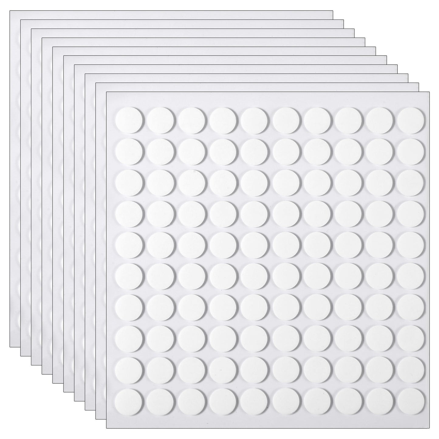 EupHHonycs 1000 Pcs Double Sided Sticky Dots Round Transparent Sticky Pads Removable Adhesive Dots for Glass Wall Metal Wood Home Decoration(10mm)
