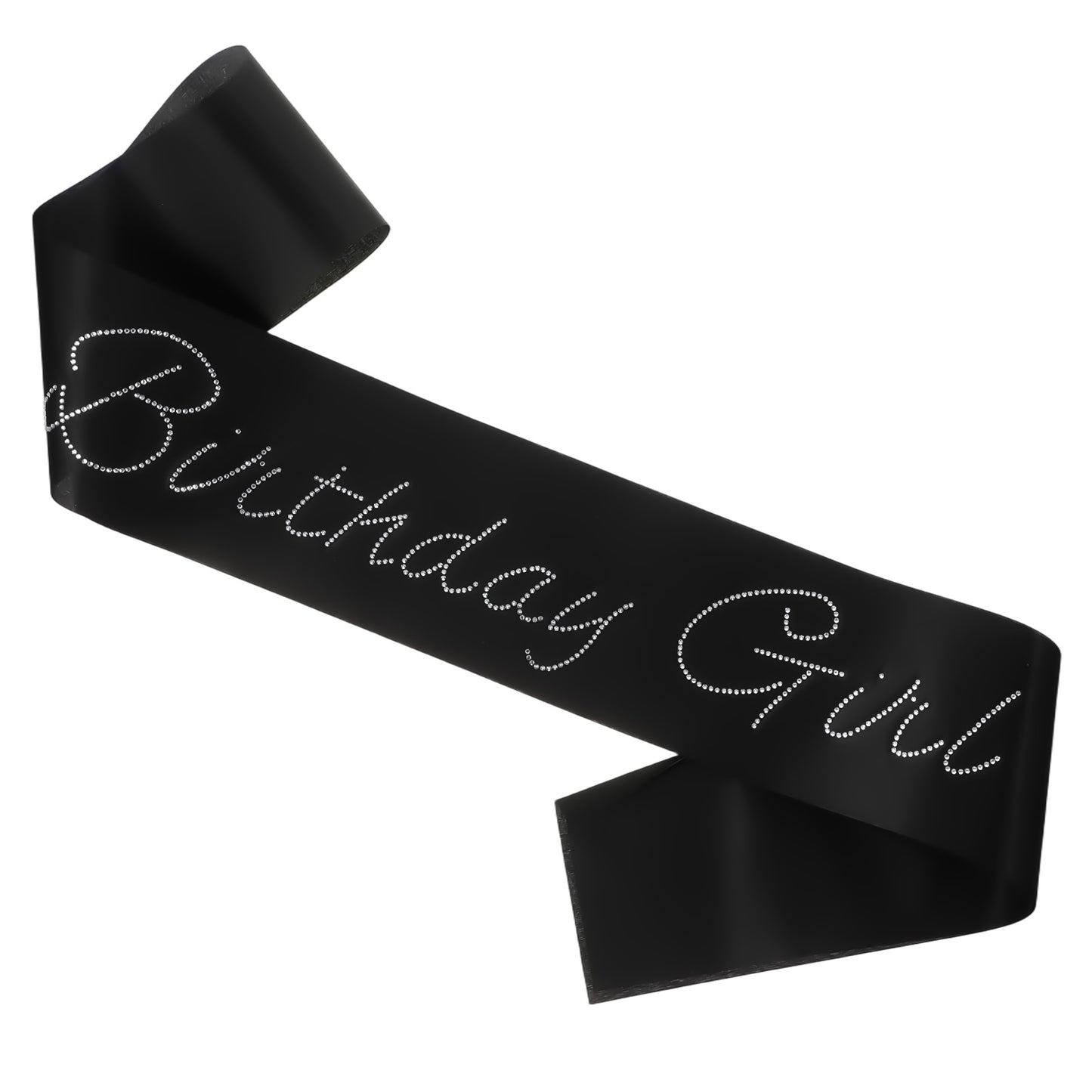 Xthrotsenk Birthday Girl Sash, Happy Birthdays Sash for Women, Black Birthday Sashs With Glitter Rhinestones Decorations Party Favors Supplies for Women And Men Birthdays Decorations