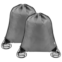 Sliverdew Drawstring Backpack Bags Black Gym Bulk Cinch Tote Sackpack Sack Bulk String Bag Backpack, Gray, 40 × 35cm, Drawstring Backpack
