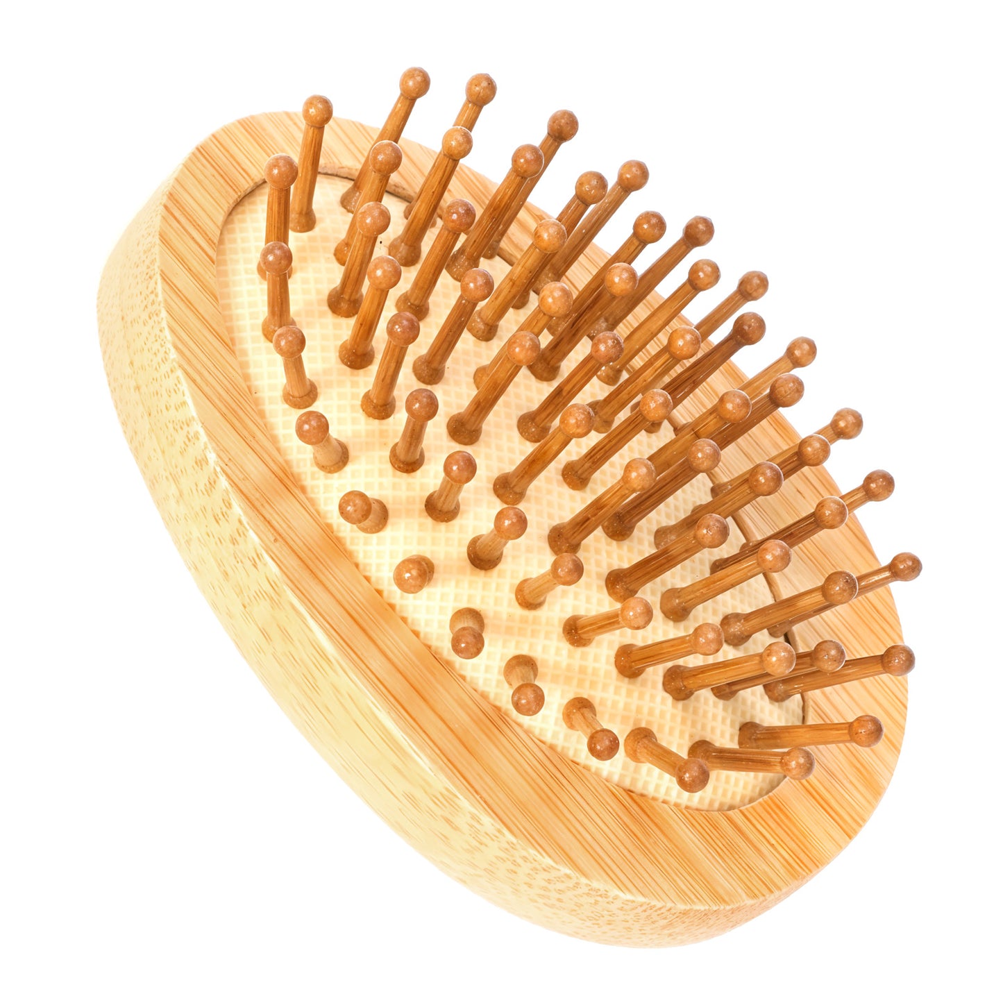 Wooden Scalp Massager Brush for Hair Growth, Mini Bamboo Hair Brush Portable Massage Comb Bristle Hair Massager Brush with Anti-Static Wood Pins for Women Girls Thick Thin Curly Straight Wet Dry Hair