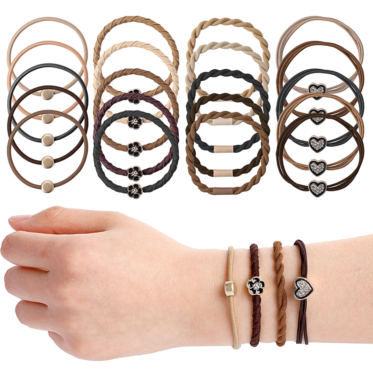 Hair Tie Bracelets for Women