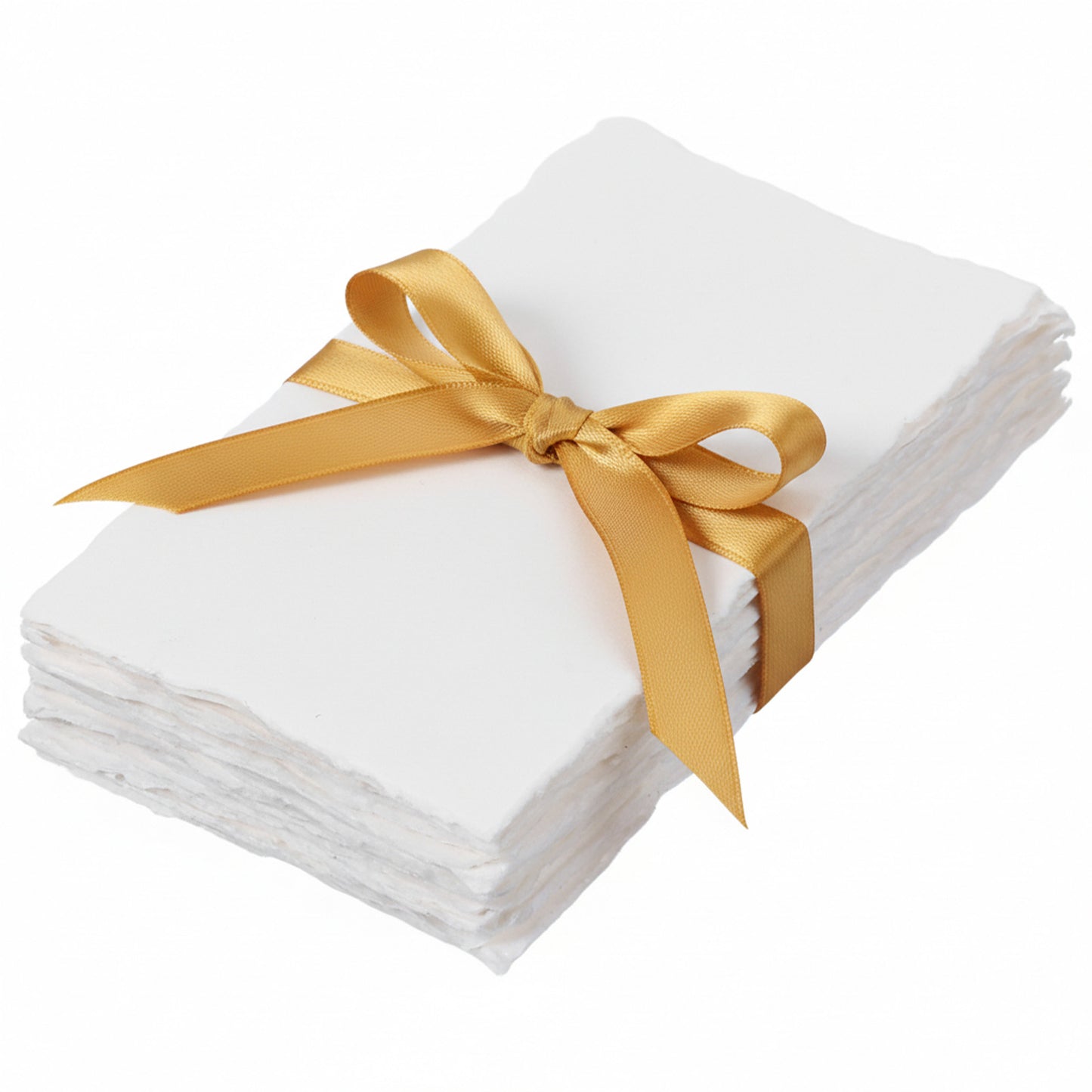50 Sheets Deckled Edge Cotton Watercolor Paper 300 GSM 2 x 3.5 Inch Cotton Rag Paper for Watercolors, Wedding Invitations, Crafts, Cards