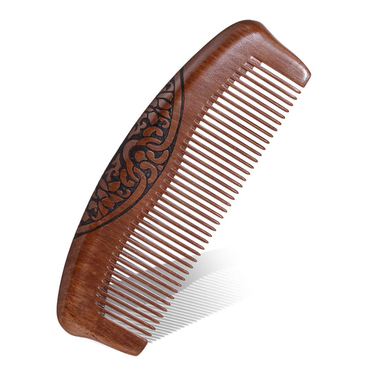 Wooden Comb for Women Wood Comb Travel Hair Comb Fine Tooth Comb for Men Small Portable Pocket Size Fine Tooth Wood Comb, Birthing Labor Comb, Carved Wooden Comb, Anti Static Wooden Comb