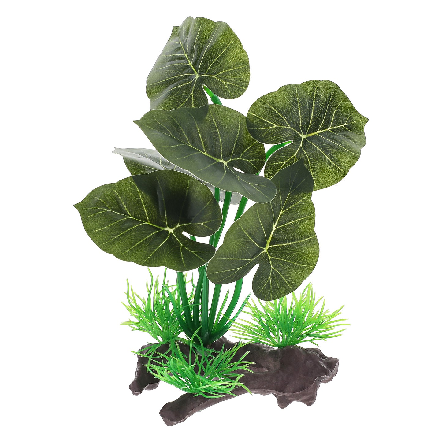 Sliverdew Fish Tank Decor Aquarium Decoration Ornaments Fishtank Ornament Green Leaves Aquarium Accessories Plastic Artificial Plant for Water Animals Goldfish Home Aquarium