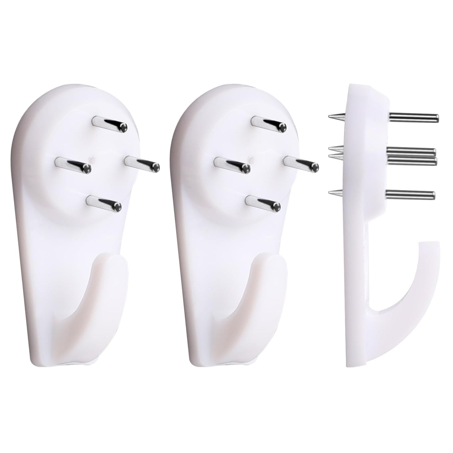 50 PCS Concrete Wall Picture Hangers Cinder Block Concrete Wall Hooks for Hanging Pictures Traceless Hook Picture Hangers for Concrete/ Cinder Block/ Stucco Wall No Drill