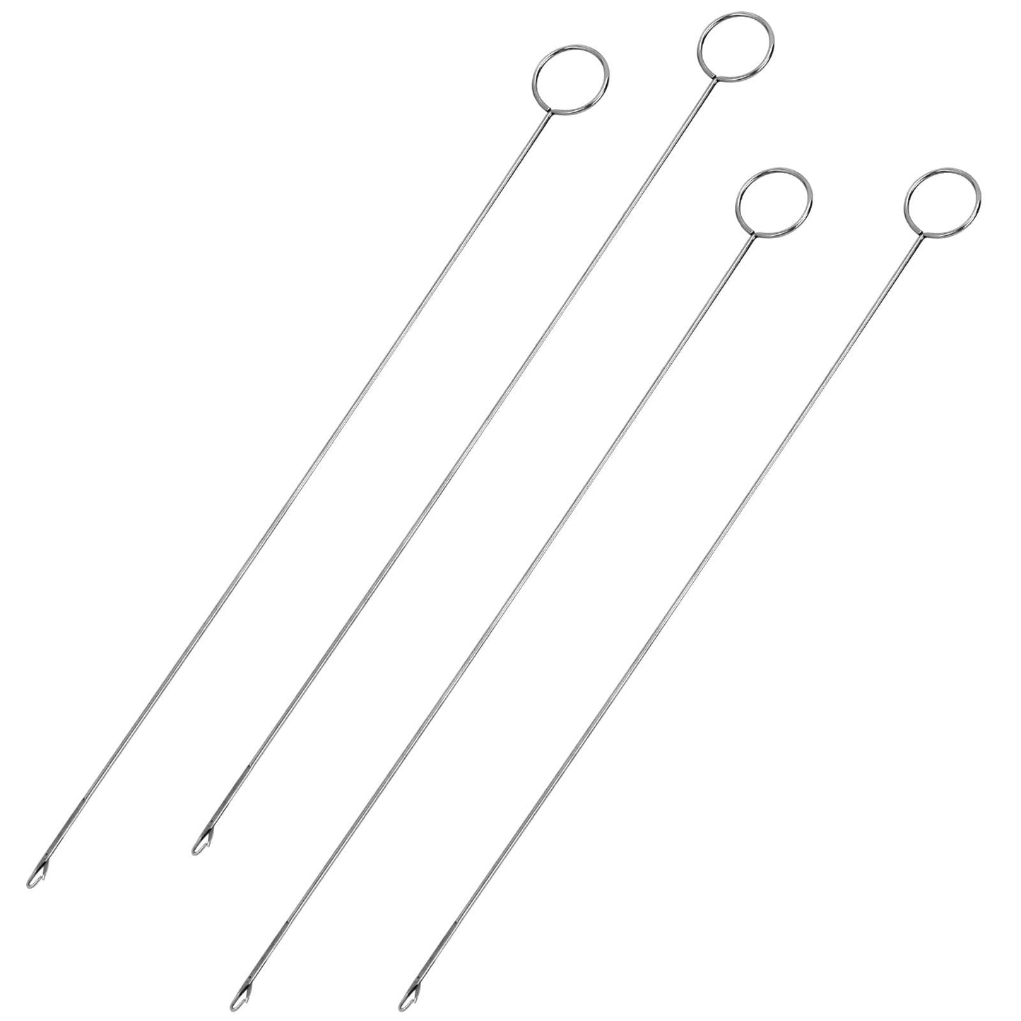 KALIONE 4 Pieces Sewing Loop Turner Hook, Needle Hook, Crochet Sewing Supplies,Sewing Concepts, Tongue Crochet Tools,Needle Hooks with Latch for Fabric Tube Strips DIY(26.5 cm/ 10.4 Inch)