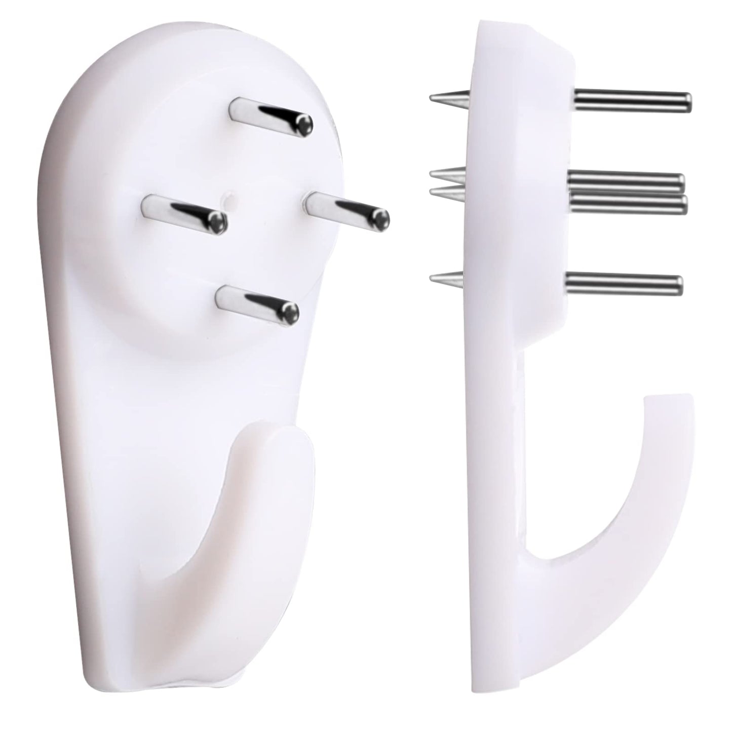 50 PCS Concrete Wall Hooks for Hanging Pictures Without Drilling, No Damage Picture Hangers for Concrete/ Cinder Block/ Brick/ Stucco/ Hard Walls, Brick Hangers No Drill Without Nails