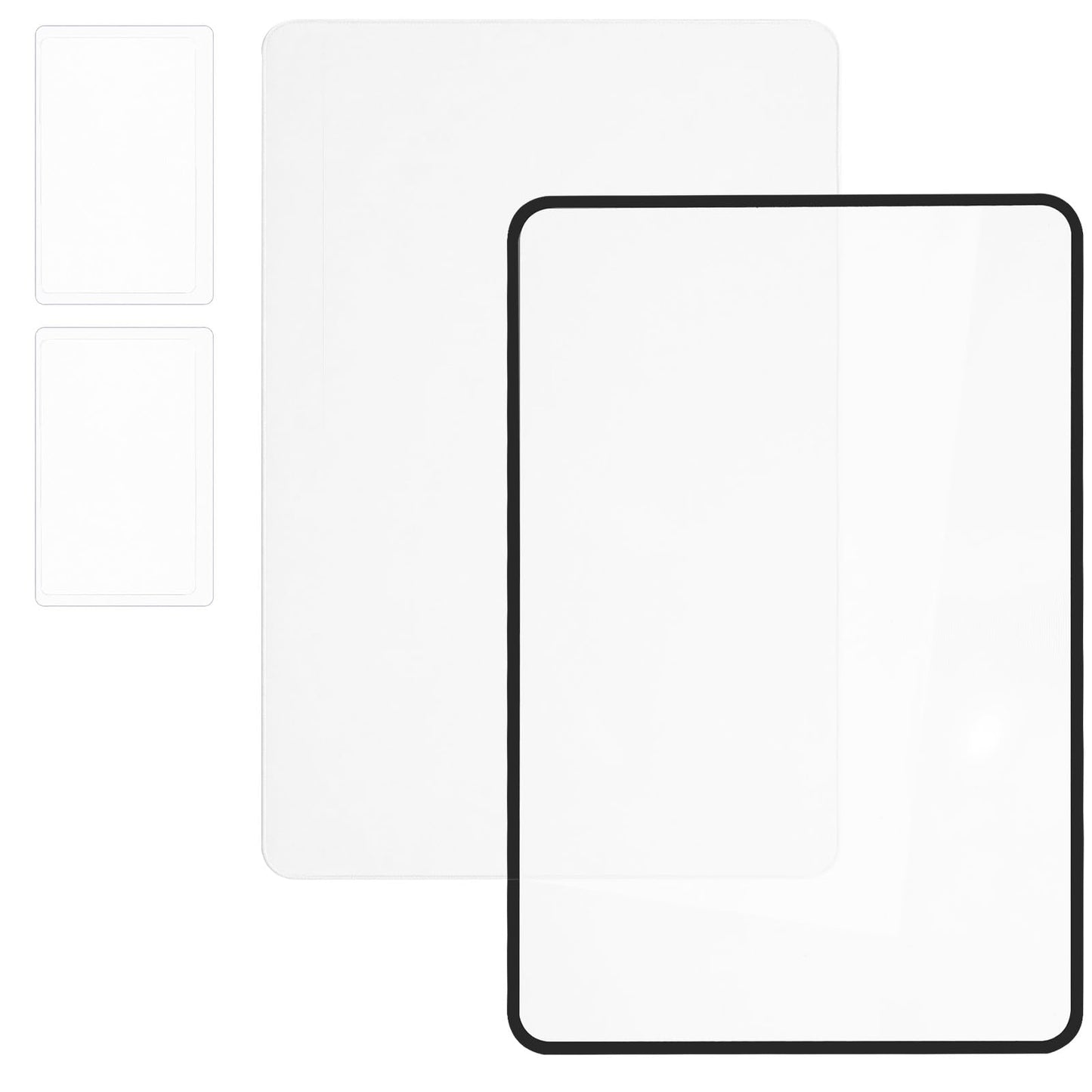 4 PCS 3X Page Magnifier for Reading Plastic Optical Fresnel Lens