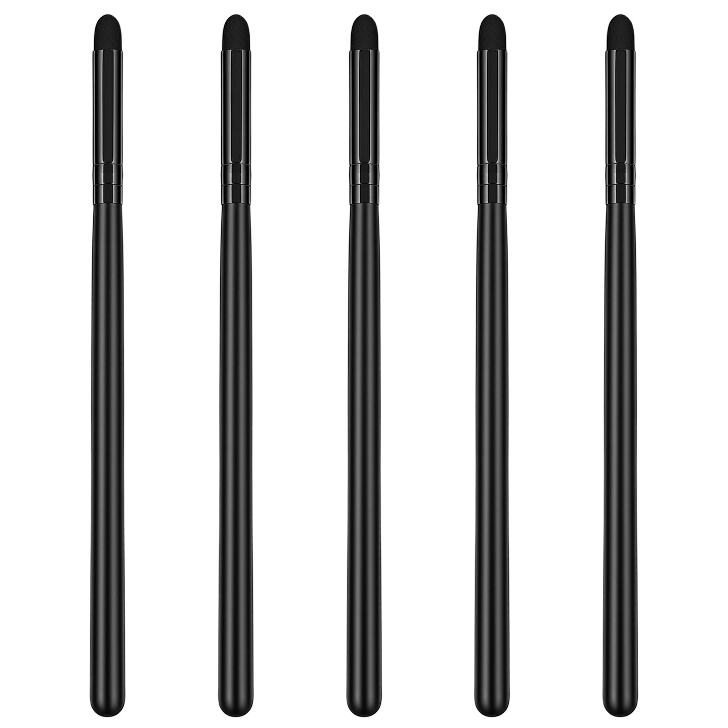 5 Pcs Eyeliner Smudge Brush Pencil Pointed, Professional Applicator Blending Sponge Brush Stick, Soft Eyeshadow Applicators Blending Brushes for Eye Shadow Eyeliner Precision Perfect Cut Crease