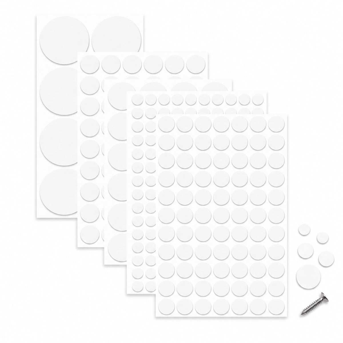 322 PCS White Screw Covers White Stickers to Cover Screw Holes