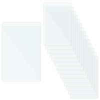 Trinkrittey 80Pcs Card Protector Sleeves, Waterproof Plastic Card Holder PVC Soft Standard Card Sleeves for Credit Cards, Driver's License