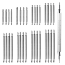 Watch Band Remover Tool, 32 PCS Watch Band Pins Spring Bar Tool Watch Link Remover Kit to Replace The Watch Strap 12-26mm Watch Band Pins Replacement Kit Stainless Steel Watch Strap Pins