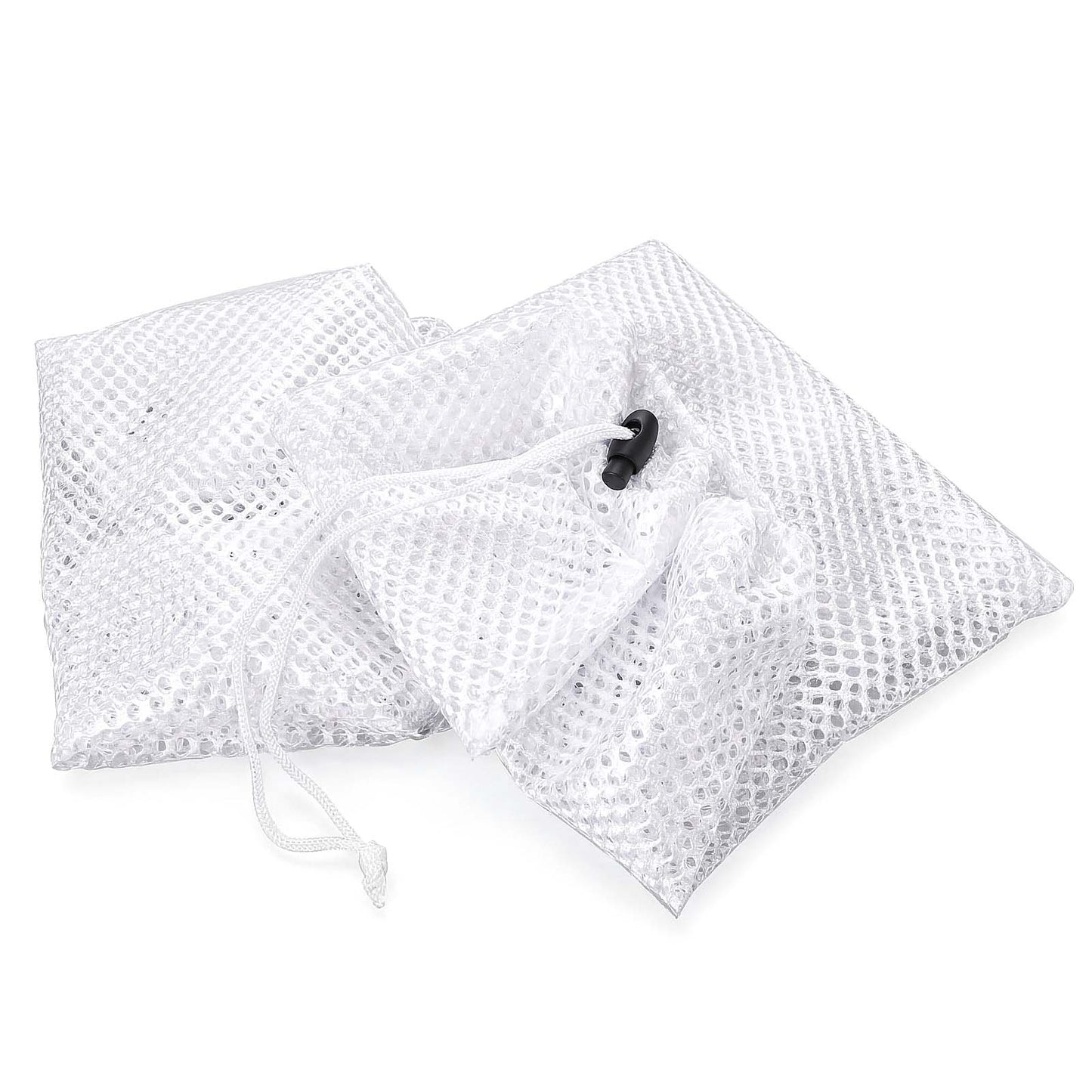 2 PCS Mesh Laundry Bags, Laundrys Bag for Washing Machine Durable Honeycomb Mesh Laundrys Bag Reusable Laundry Bags for Clothes, Socks, Underwear, Bra(Medium 20x24 Inch, Large 24x31 Inch)