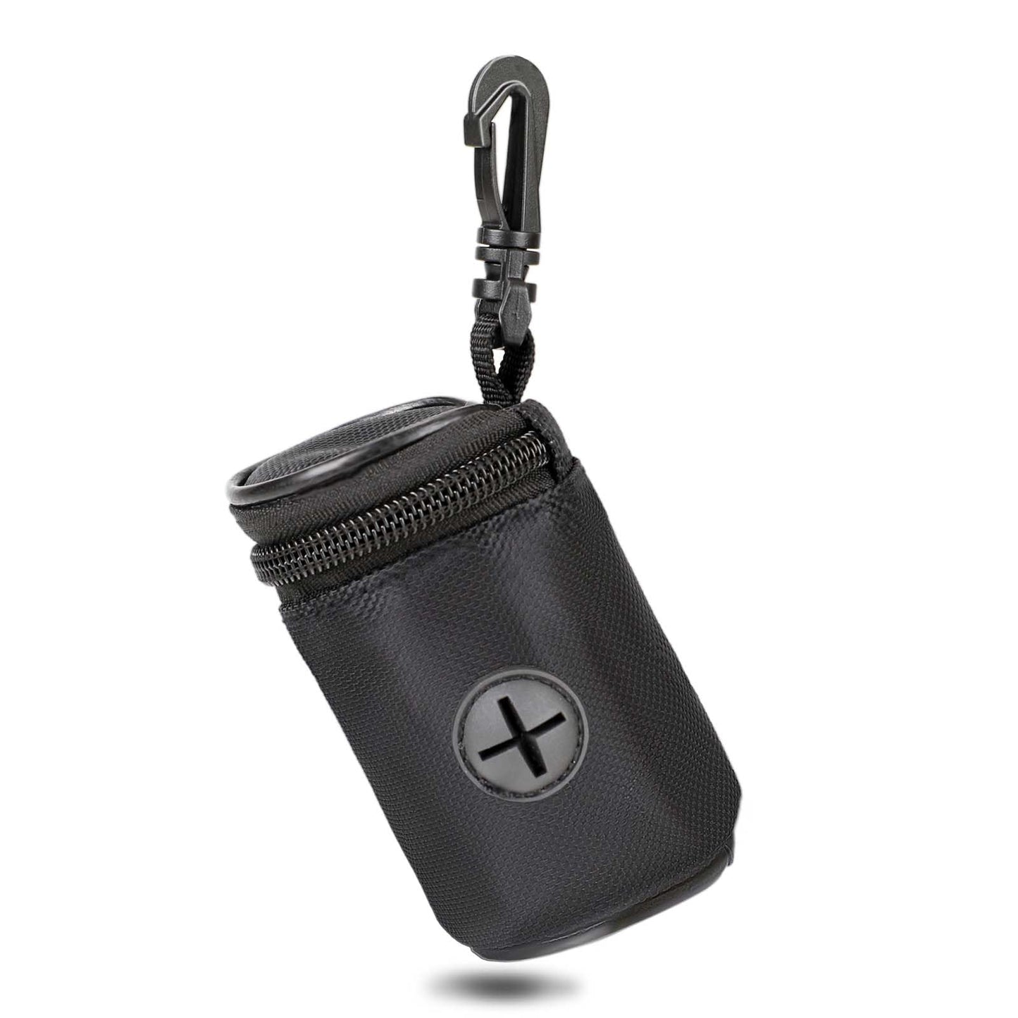 KALIONE Dog Bag Dispenser Holder, Dog Poop Bag Holder for Leashes, Dog Waste Bags Holder with Clip, Dog Food Storage Bag, Portable Pet Poop Bag Holder for Outdoor Walking Dog Pets Accessories, Black