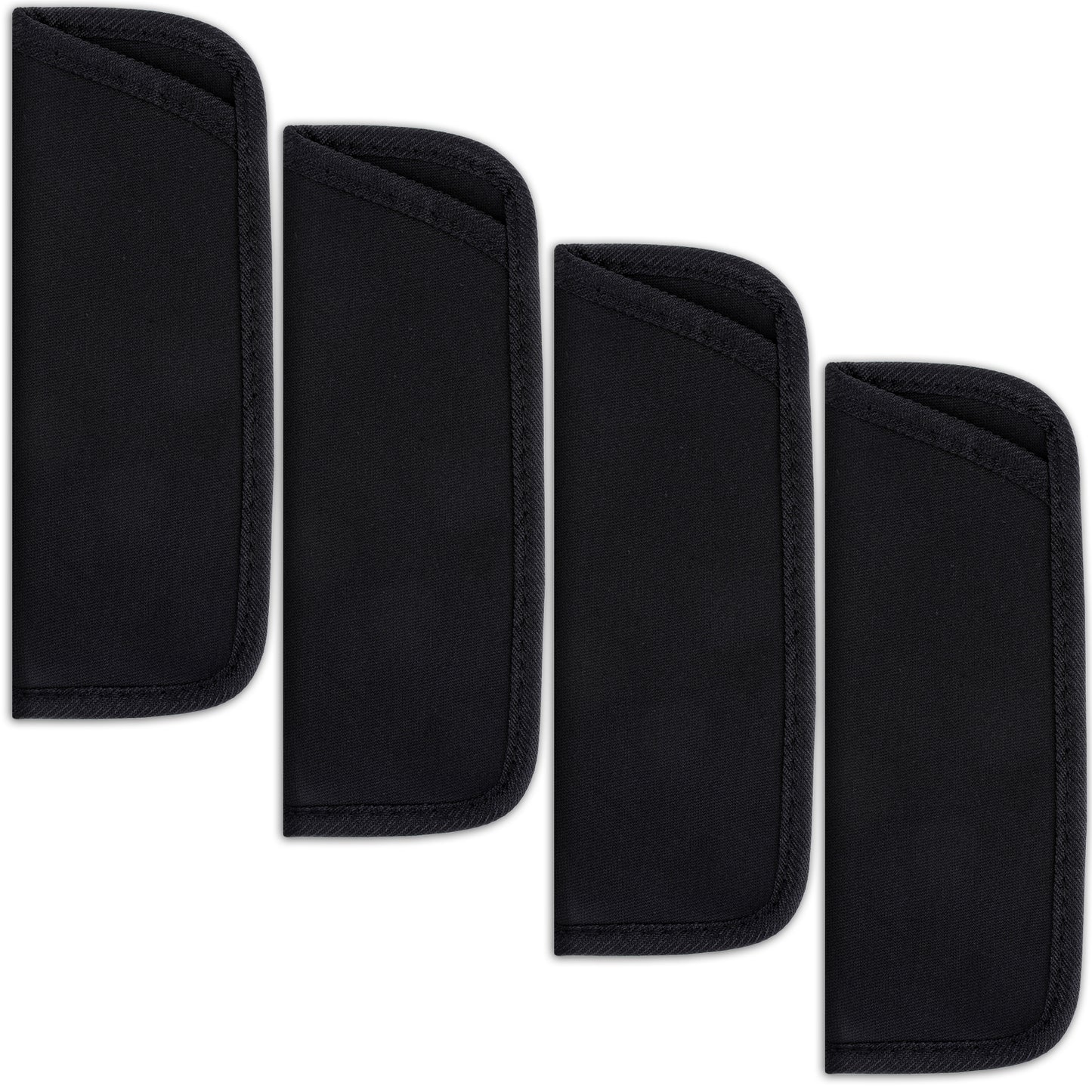 Xthrotsenk 4 Pack Soft Glasses Cases Black Slip in Eyeglasses Cases Holder Protective Case for Glasses Travel Sunglasses Case Pouch Fabric Spectacle Pouch Soft Glasses Sleeve Holder