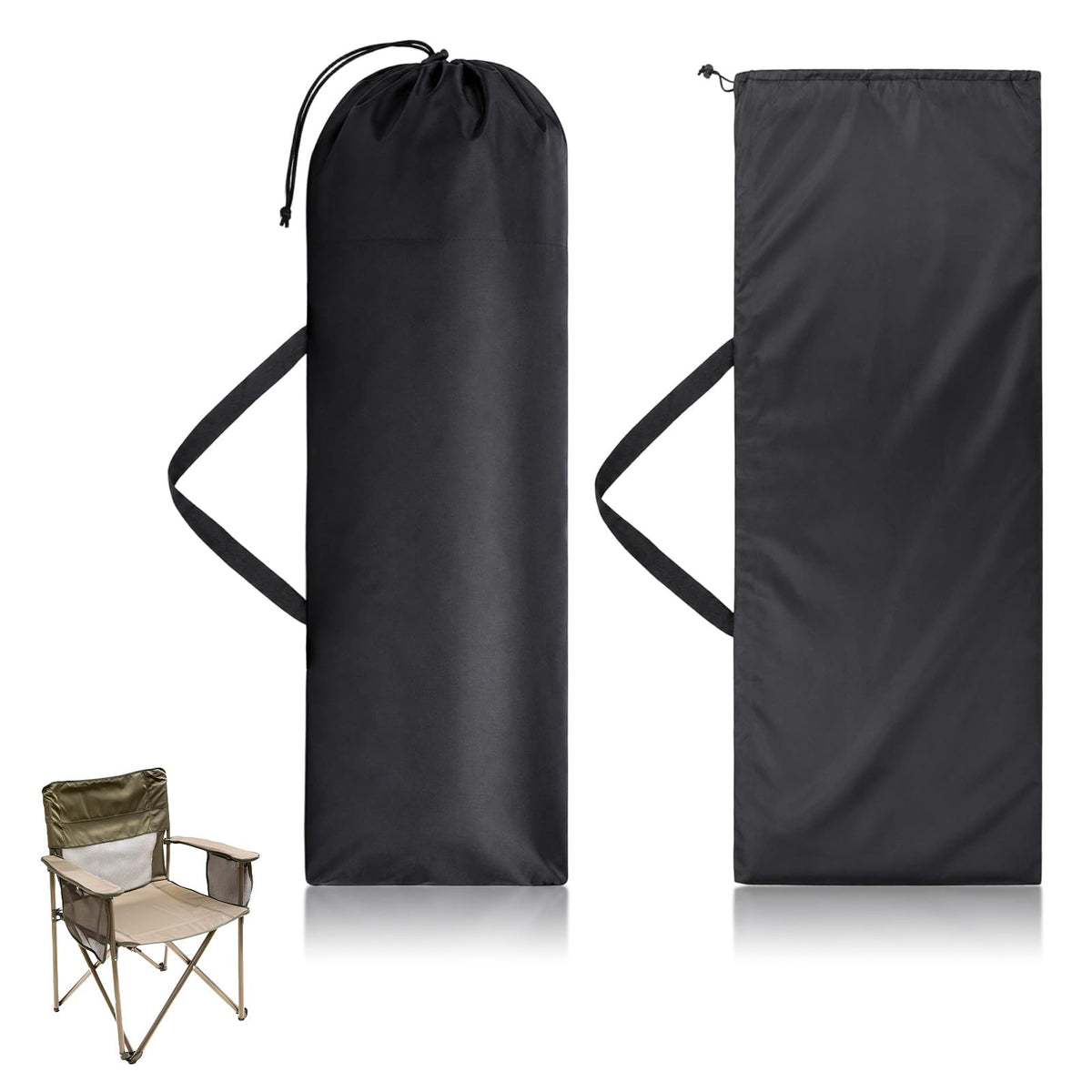 Camp Chair Replacement Bag Outdoor Folding Carrier Organizer, 2Pcs