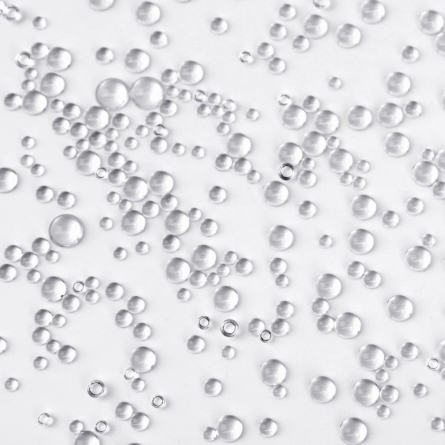 1050 Pcs Clear Dewdrop Water Droplets Round Resin Beads Card Making Embellishments Simulation Waterdrop for DIY Scrapbooking Accessories 3mm 4mm 6mm 8mm
