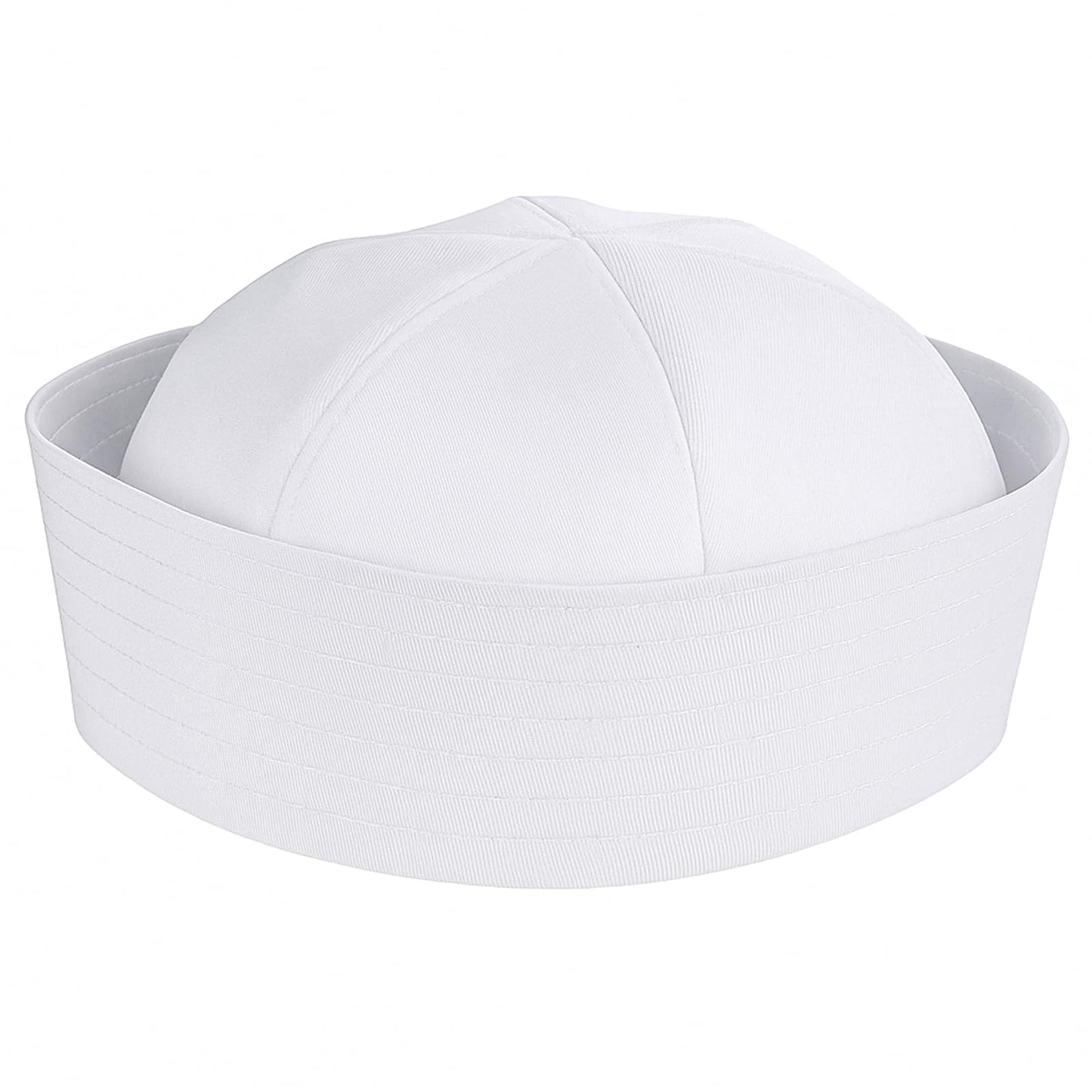 Xelsluthe White Sailor Hats Navy Captain Hats Halloween Costume Sailor Cap Yacht Sailors Ship Caps for Women Men Dressing Up Party Adults Nautical Costume, 23 Inch