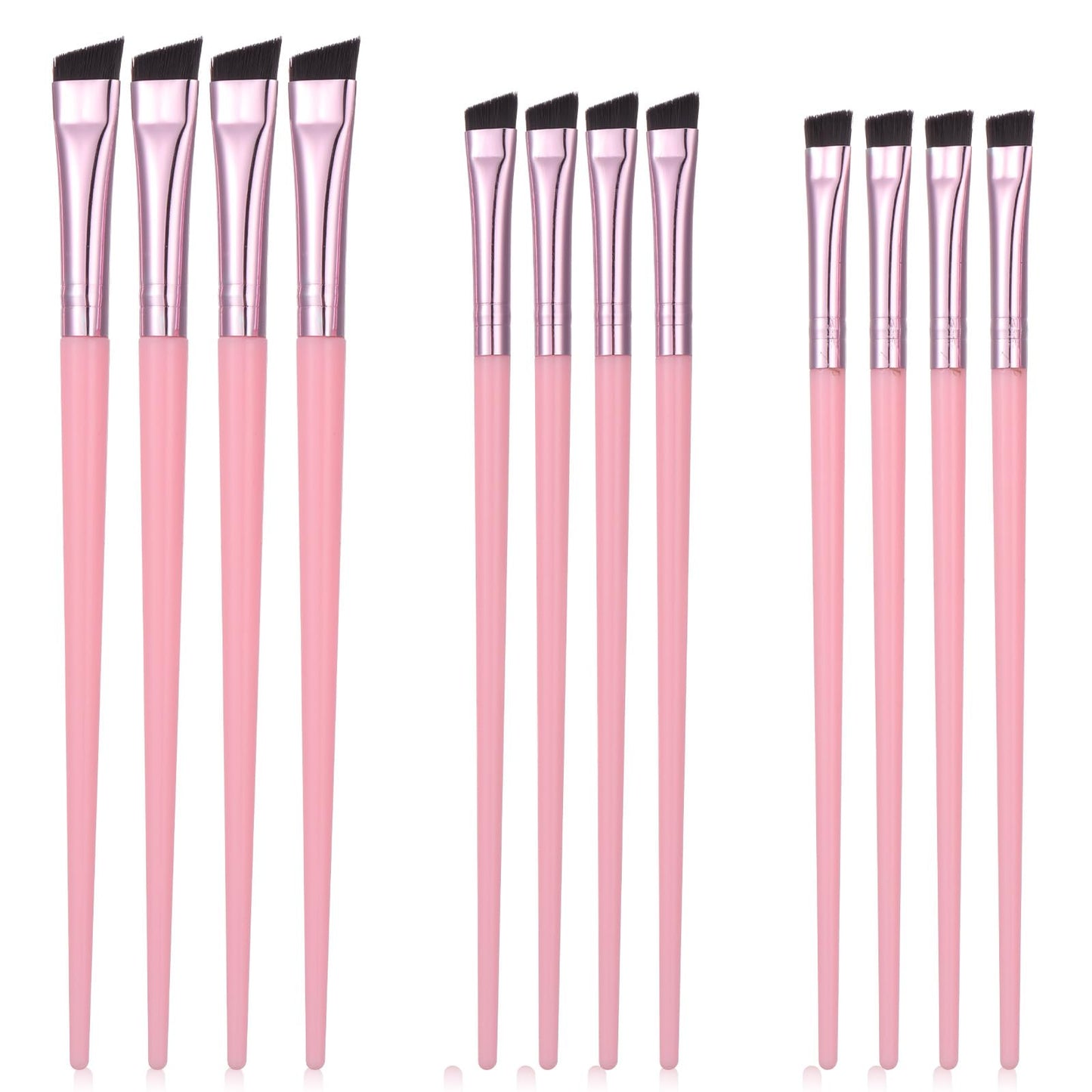 12PCS Brow Tint Brush Eyebrow Tint Brush Angled Eyeliner Brushes Ultra Thin