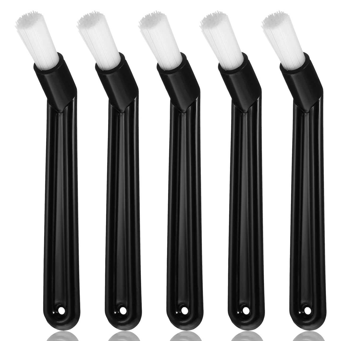 5 PCS Espresso Brush, Coffee Machine Brush Cleaner Espresso Cleaning Brushes 6" Length Nylon Head Black Coffee Grinder Brushes for Cleaning Espresso-Machines, Grinders