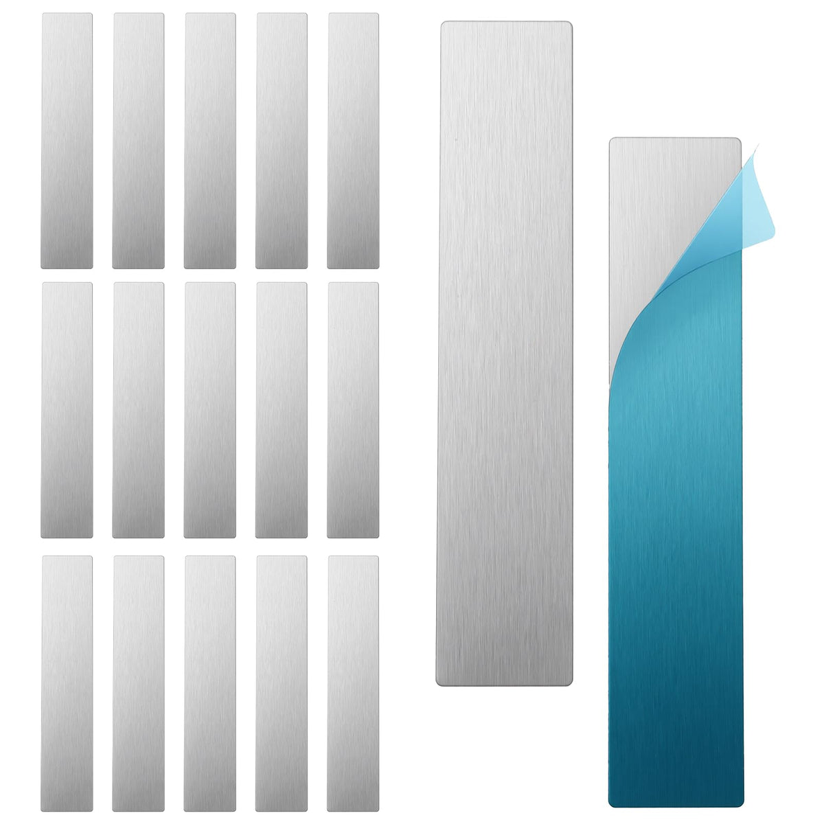 20Pcs Adhesive Metal Plate for Magnet Metal Strip for Magnetic Mount9x1.8cm