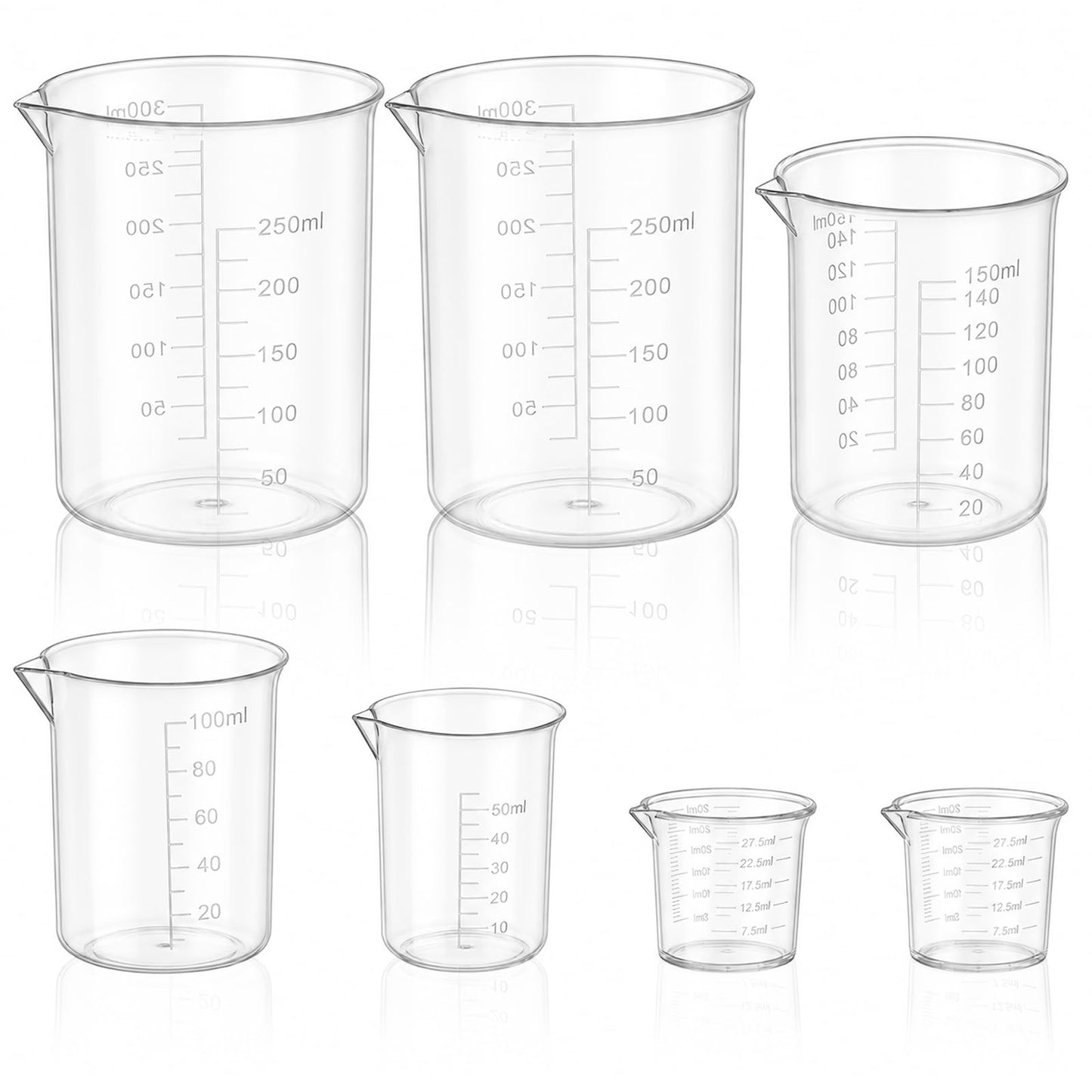 Measuring Cups Set of 7 Plastic Measuring Cups Small
