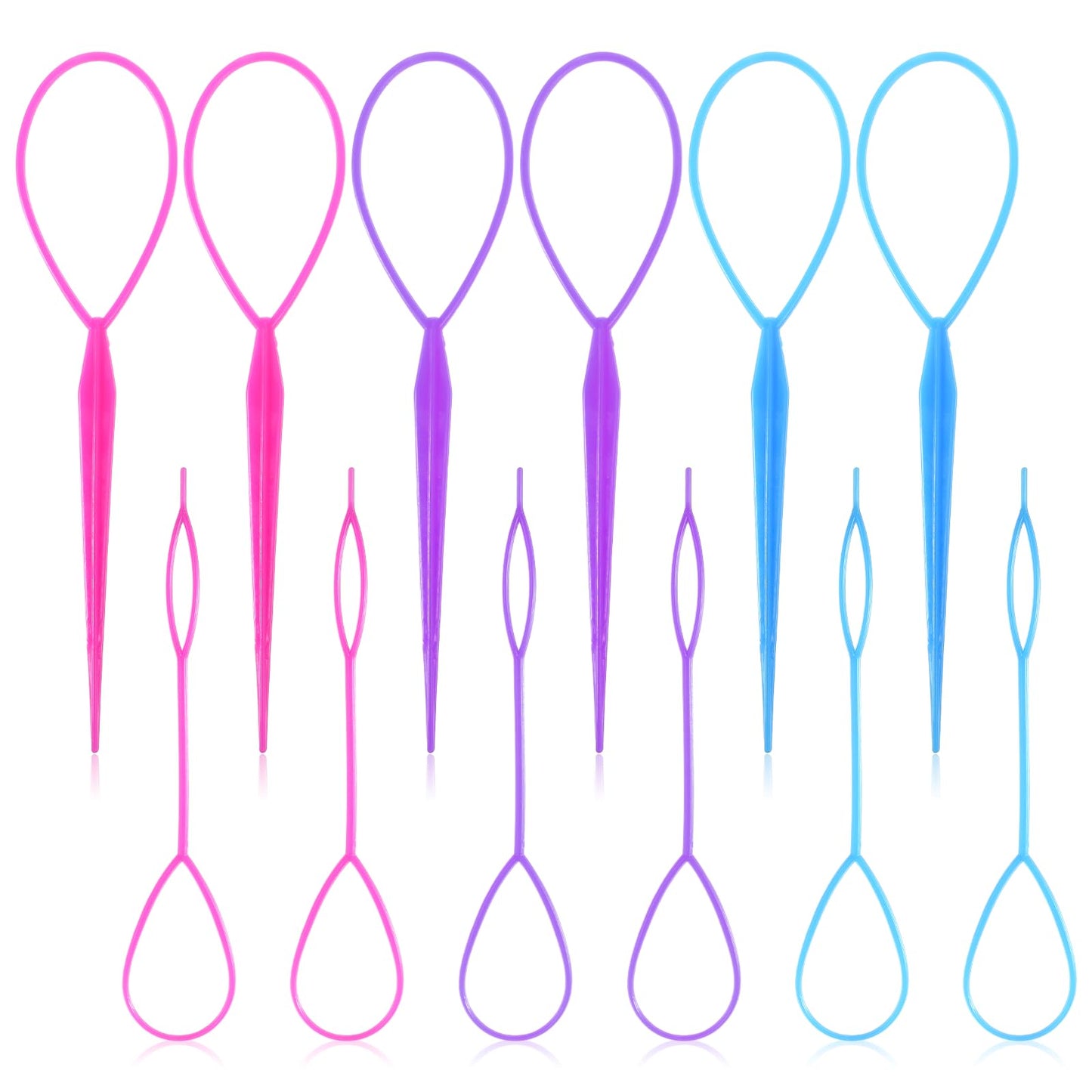 Pack of 12 Braiding Aid Hair Tail Twister Hair Braiding Tool