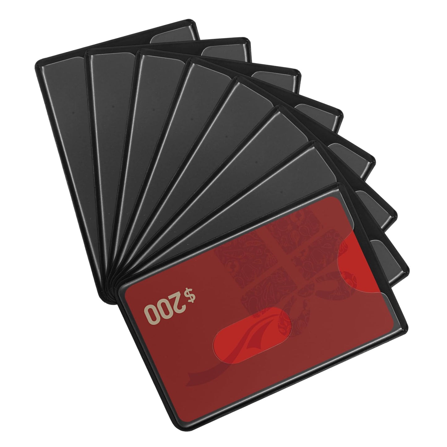 Jxiwfvl 3 Pack Blocking Card Holder, Credit Card Protector, Anti-Theft Bank Cards Case, 90 x 59 mm Slim Design, Black