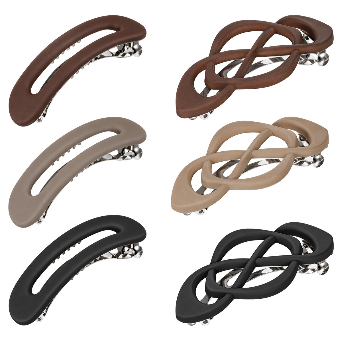 Ezymivs 6 Pcs Flat Hair Clips for Women Thin Hairs French Hair Clips