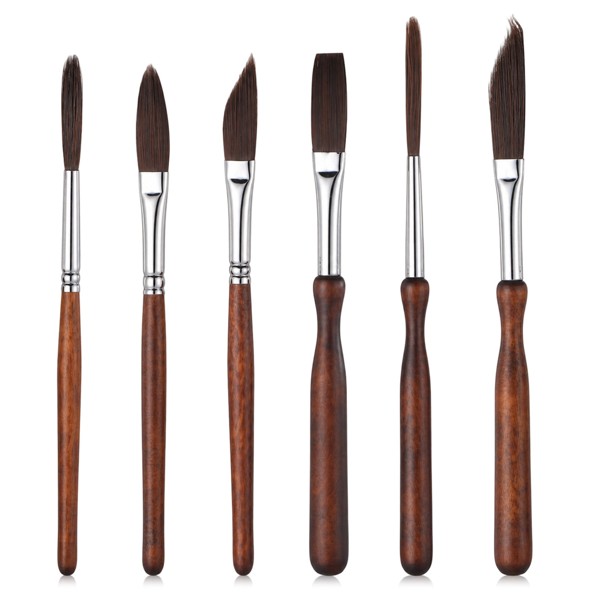 6 Pcs Pinstriping Brush, High Performance Striping Brushes Set