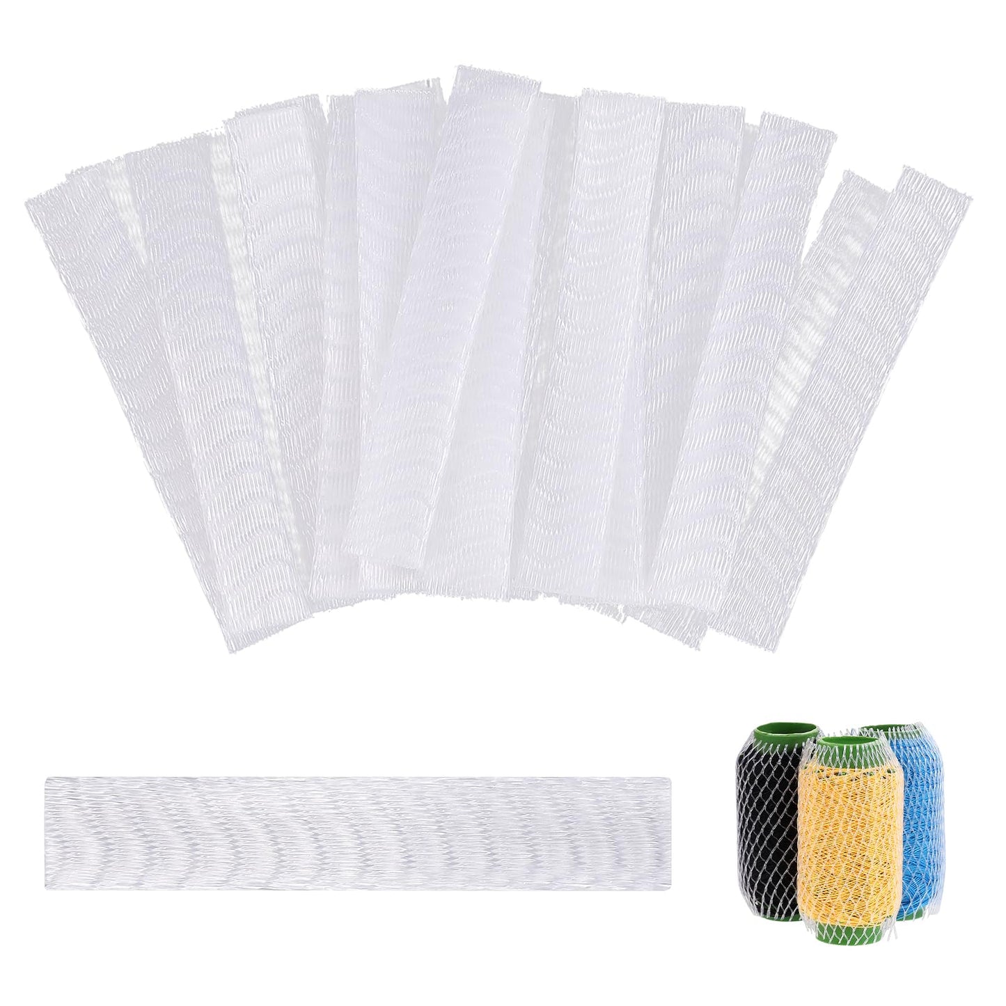 100 Pcs Thread Spool Holder, Net Spool Saver Spools Huggers Embroidery Threads Holder Embroidery Machine Thread Spools Sleeve Cone Nets for Different Sizes of Sewing Quilting and Serger Cones