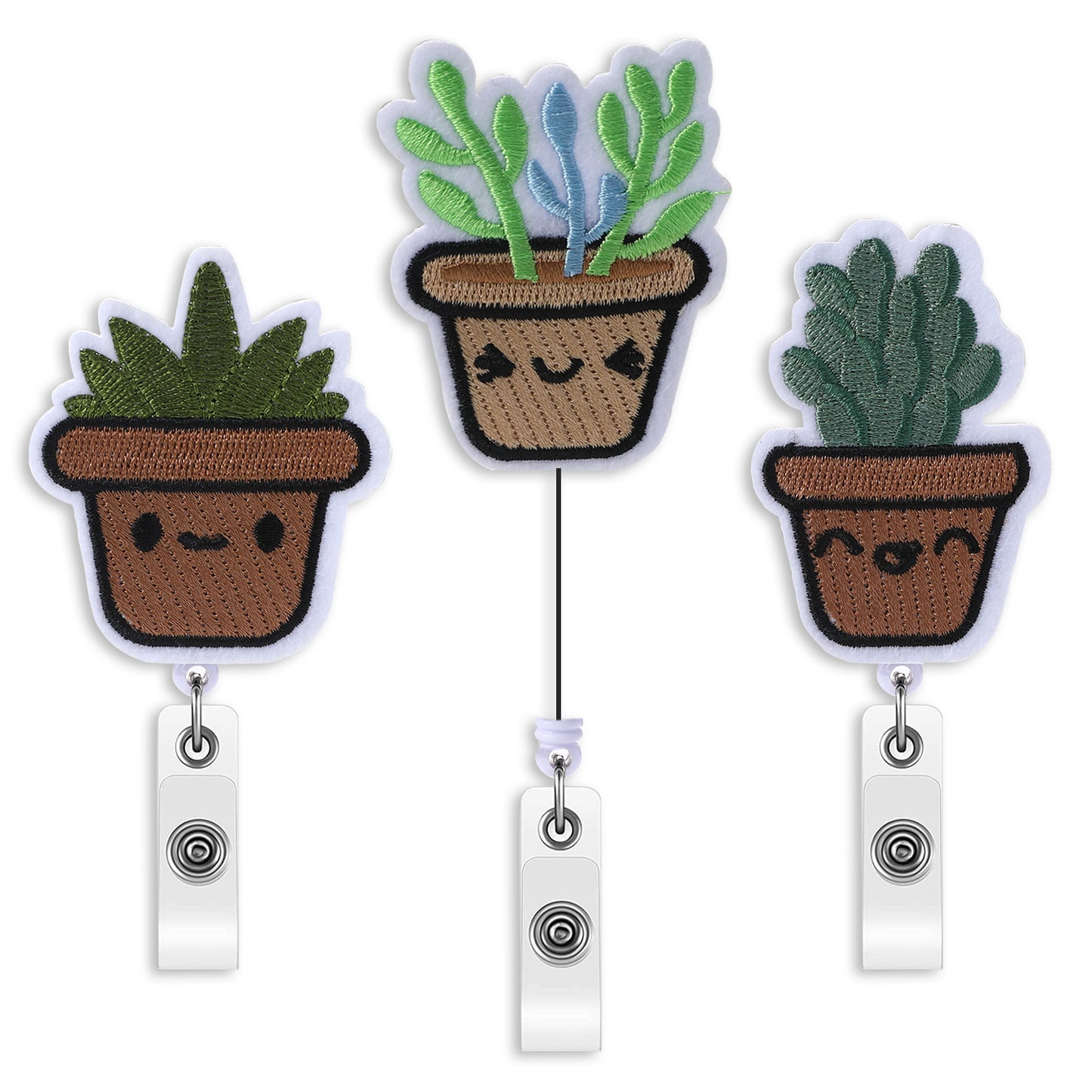 Felt Retractable Badge Holder