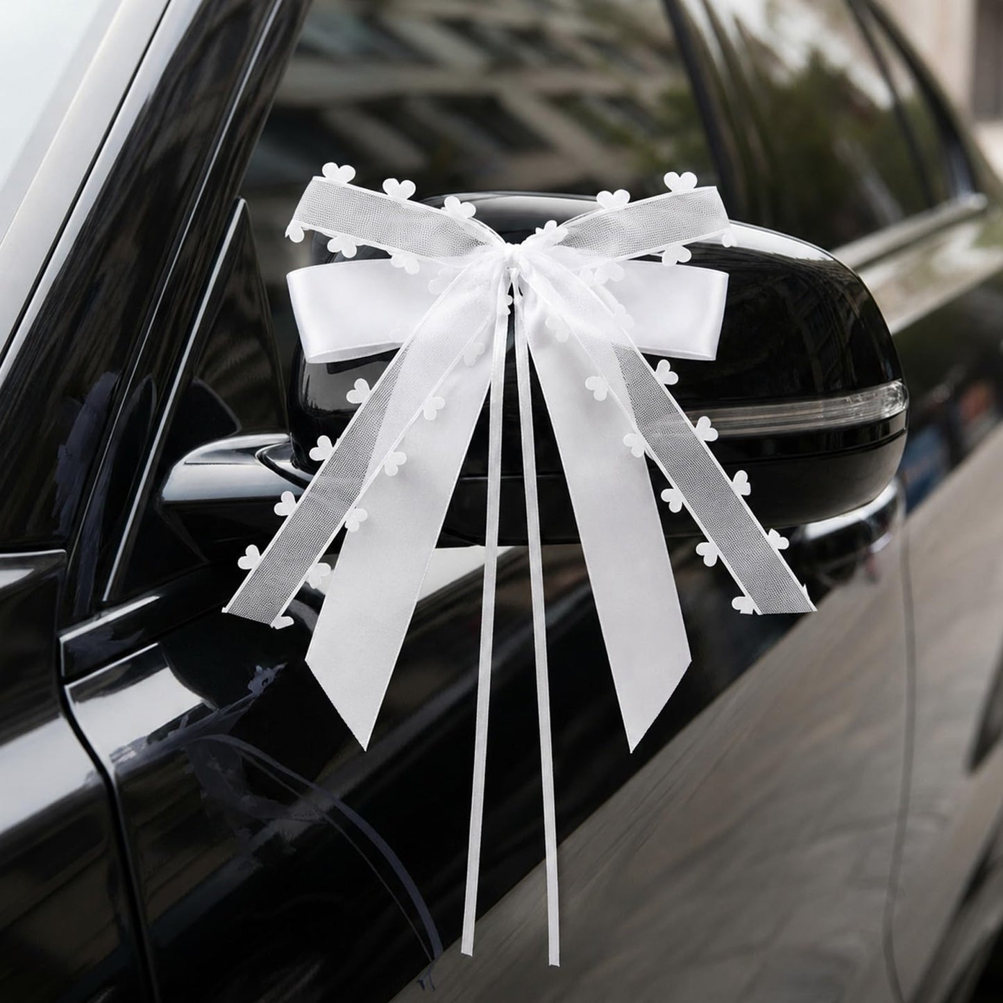 Pack of 30 Car Bows Wedding White Wedding Bows for Car