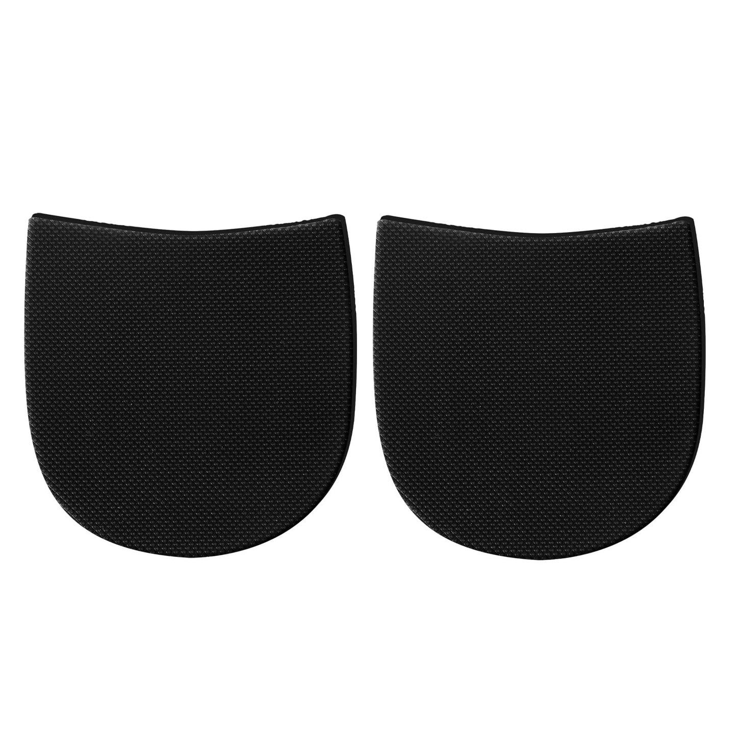 Shoe Repair Rubber Heel Replacement, Boot Heel Replacement Repair Heels Anti-Slip Heels Pads for Men's and Woman's Boots, 5/32 Inch (4mm) Thick, 1 Pair Black