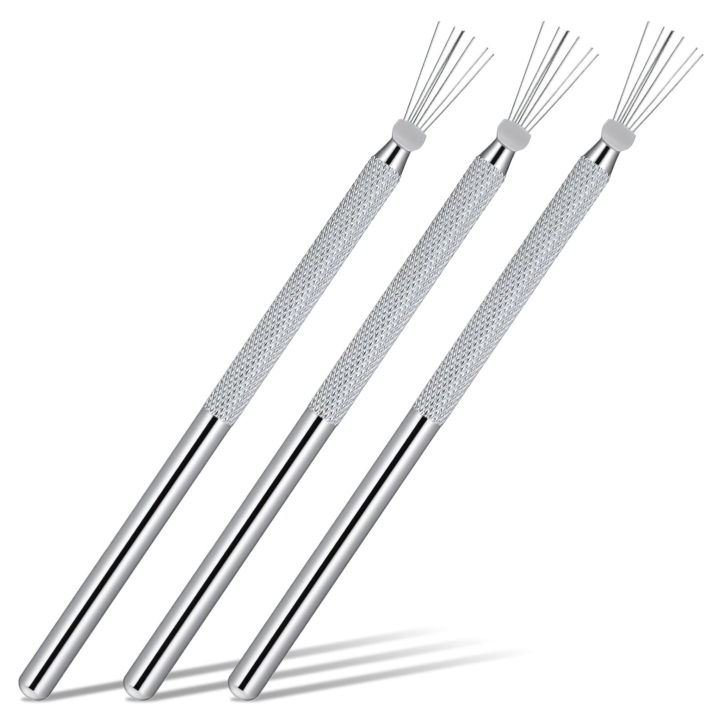 Clay Needle Tools, 3 Pcs Sliver Polymer Clay Tools Feather Wire Texture Pottery Tool Kit Pottery Carving for Sculpting Ceramics Texturing, Modeling Detail (5.3 Inches)