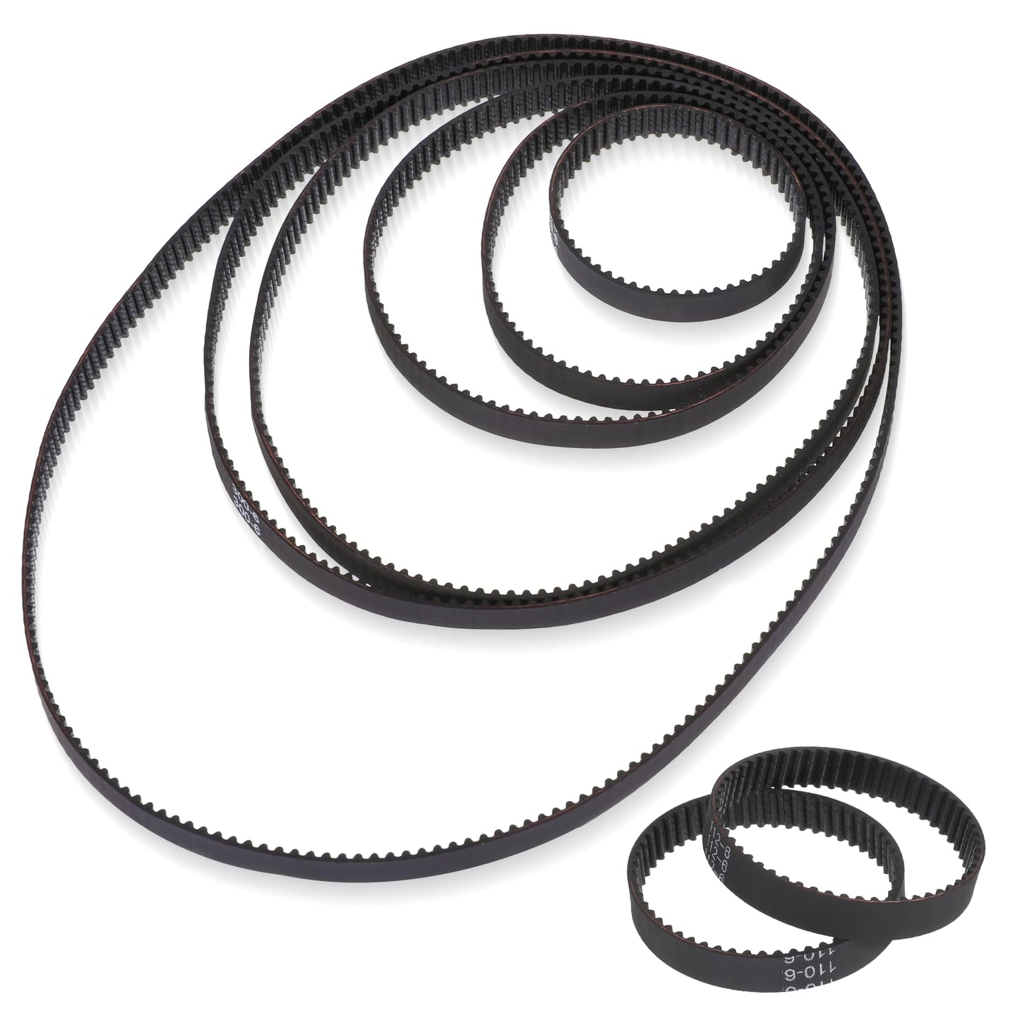 Gt2 Belt, 8pcs 3D Printer Timing Belt 3D Printer Open Sync Belt for 110mm 112mm 122mm 158mm 200mm 280mm 300mm 400mm Width 6mm 3D Printer Motor Belt
