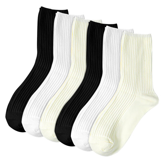 Vin Beauty Womens Socks, 6 Pairs Women’s Multi pack of Colorful Cotton, Cotton Breathable Wicking, Socks for Women, Suitable for Sports, Leisure and Parties, UK 4-8, Thin(Color 4)