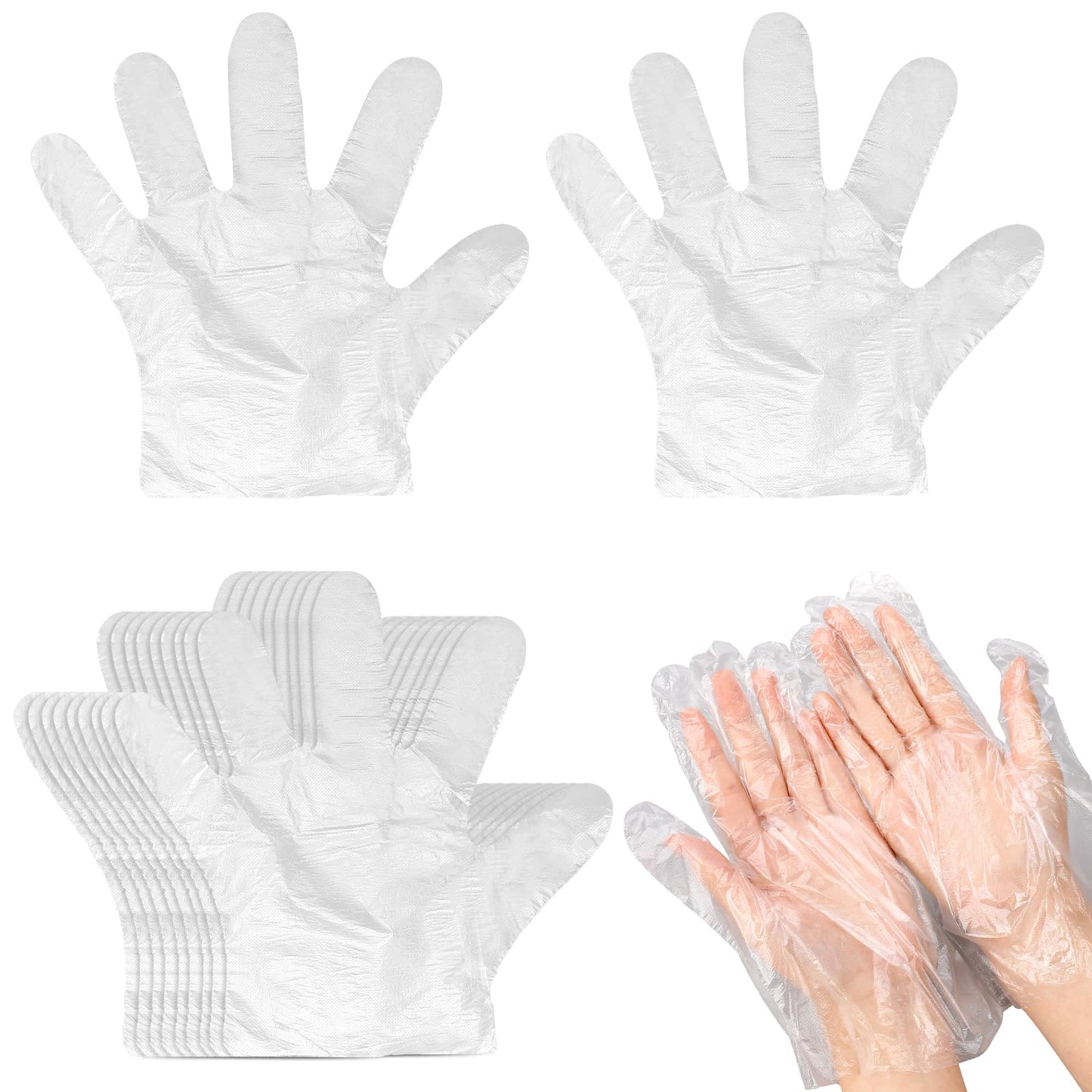 Paraffin Wax Bath Liners for Hand, 100PCS Plastic Hand Bags Thermal Therabath Spa Glove Paraffin Bath Hand Mitten Hot Wax Therapy Hand Covers
