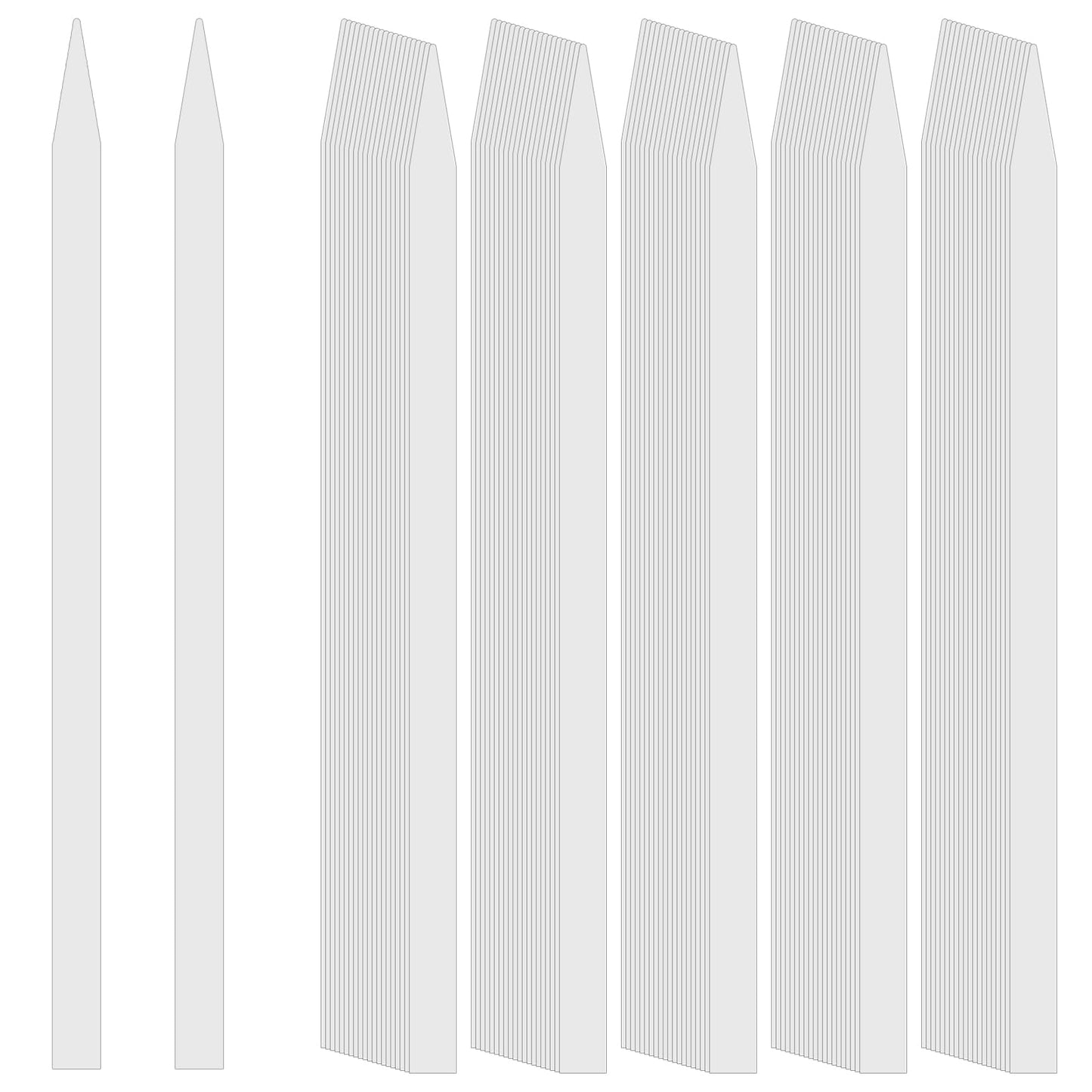 200 Pcs Perfume Paper Test Strips Disposable White Perfume Test Strips for Fragrances Scents Essential Oils Aromatherapy Testing (Pointed Head)