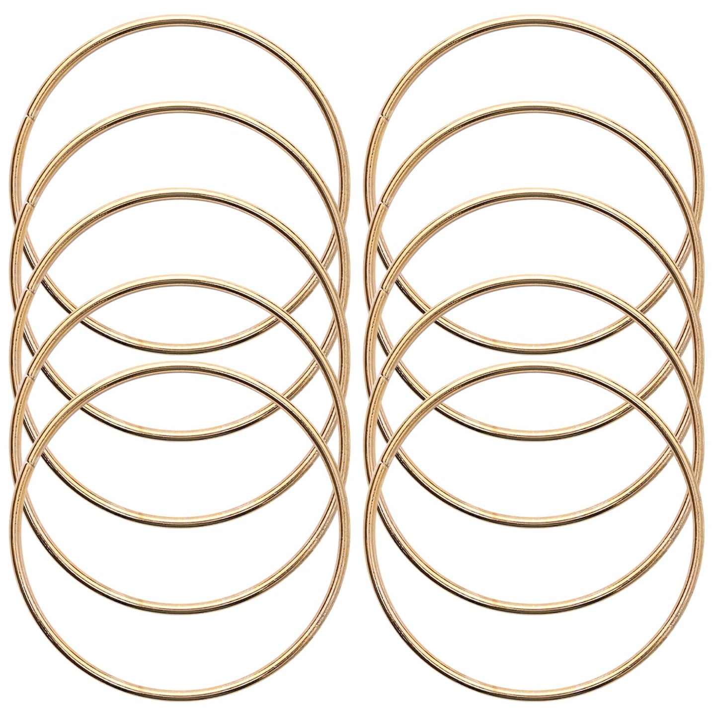 10 Pcs 10 Inch Metal Rings for Craft Gold Hoops Floral Macrame Hoops Rings for DIY Crafts Macrame Dream Catcher Supplies